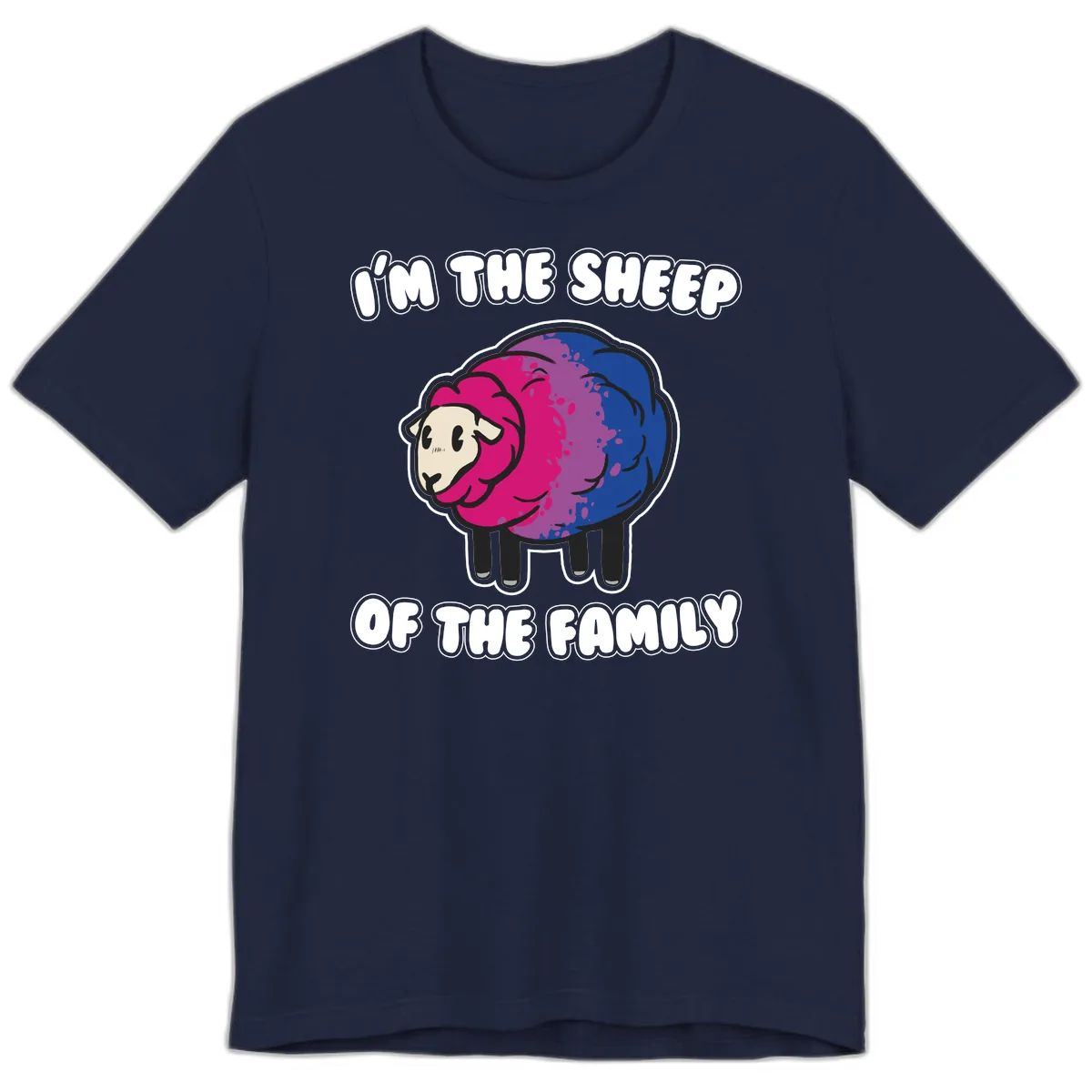 I'm The Sheep Of The Family Premium T-Shirt in Navy