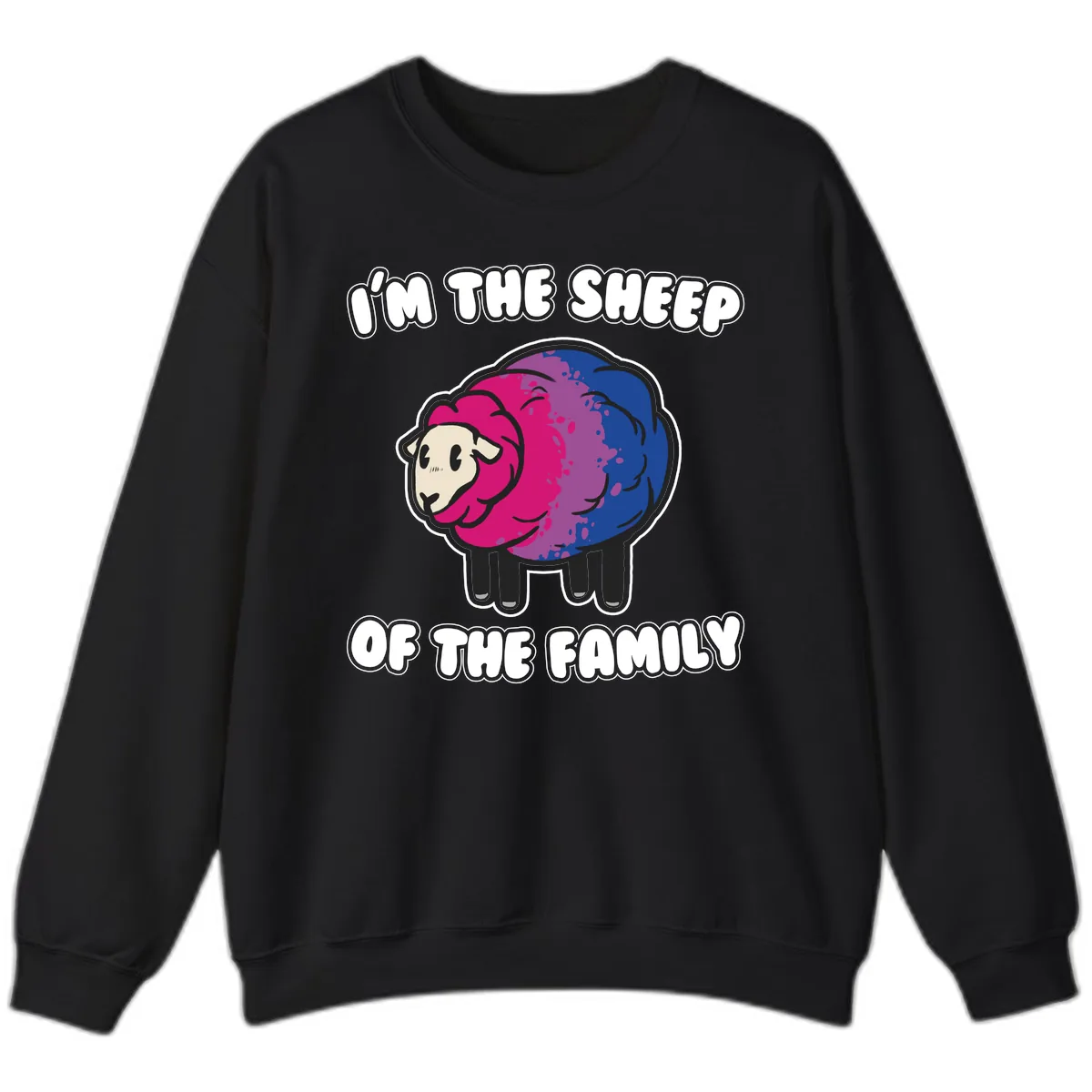 I'm The Sheep Of The Family Sweatshirt in Black