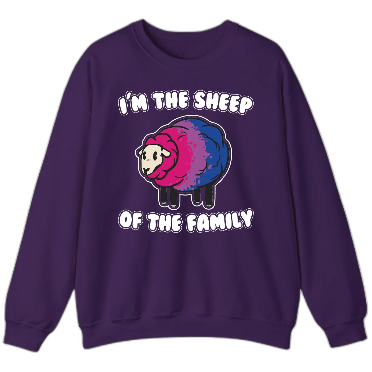 I'm The Sheep Of The Family Sweatshirt in Purple