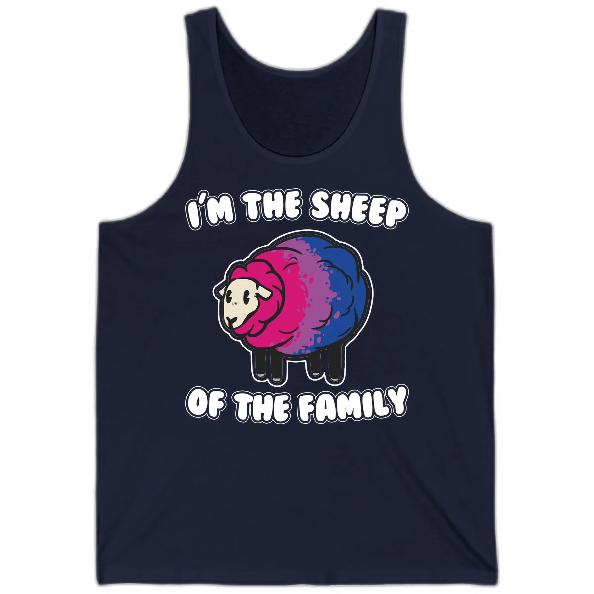 I'm The Sheep Of The Family Tank in Navy