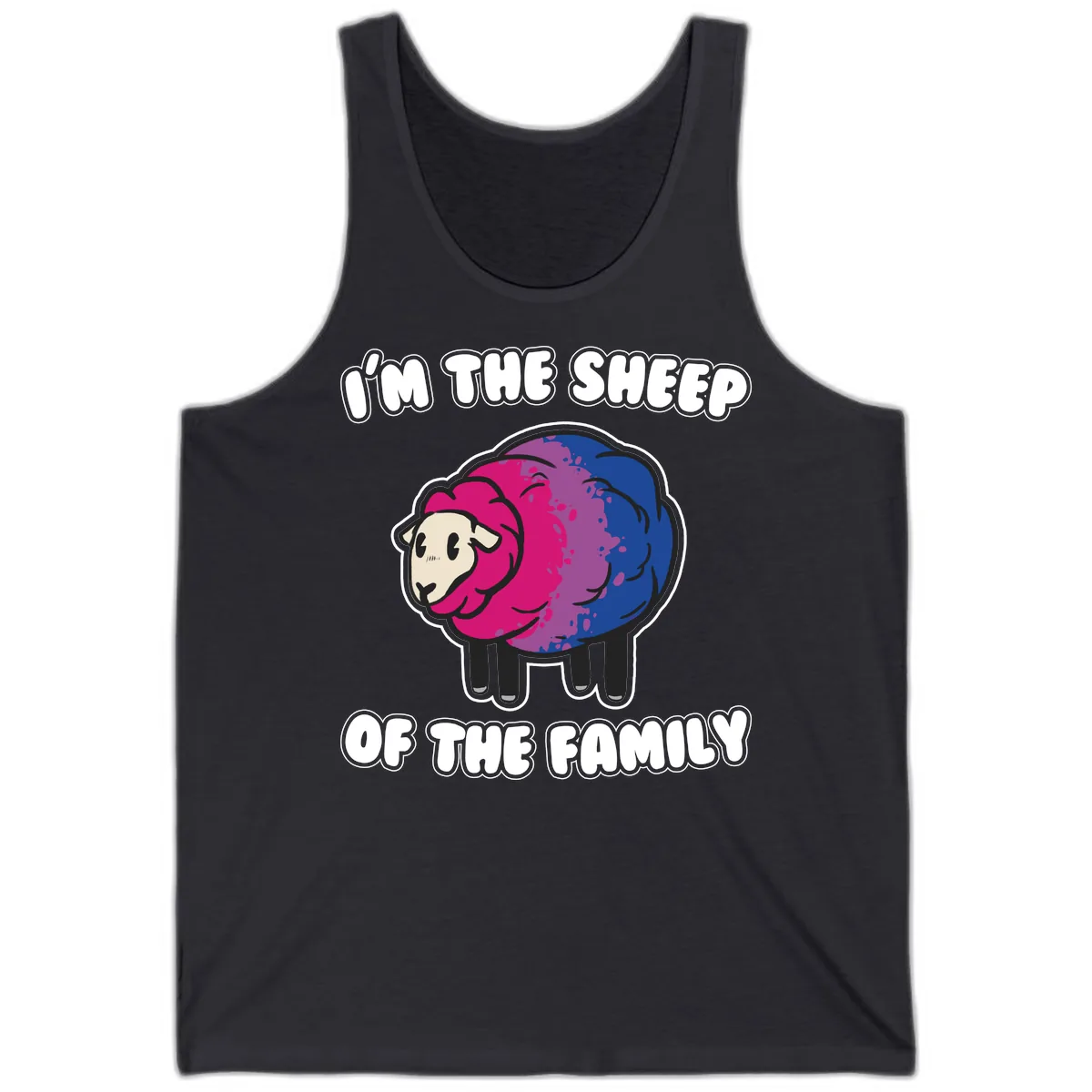 I'm The Sheep Of The Family Tank in Dark Grey