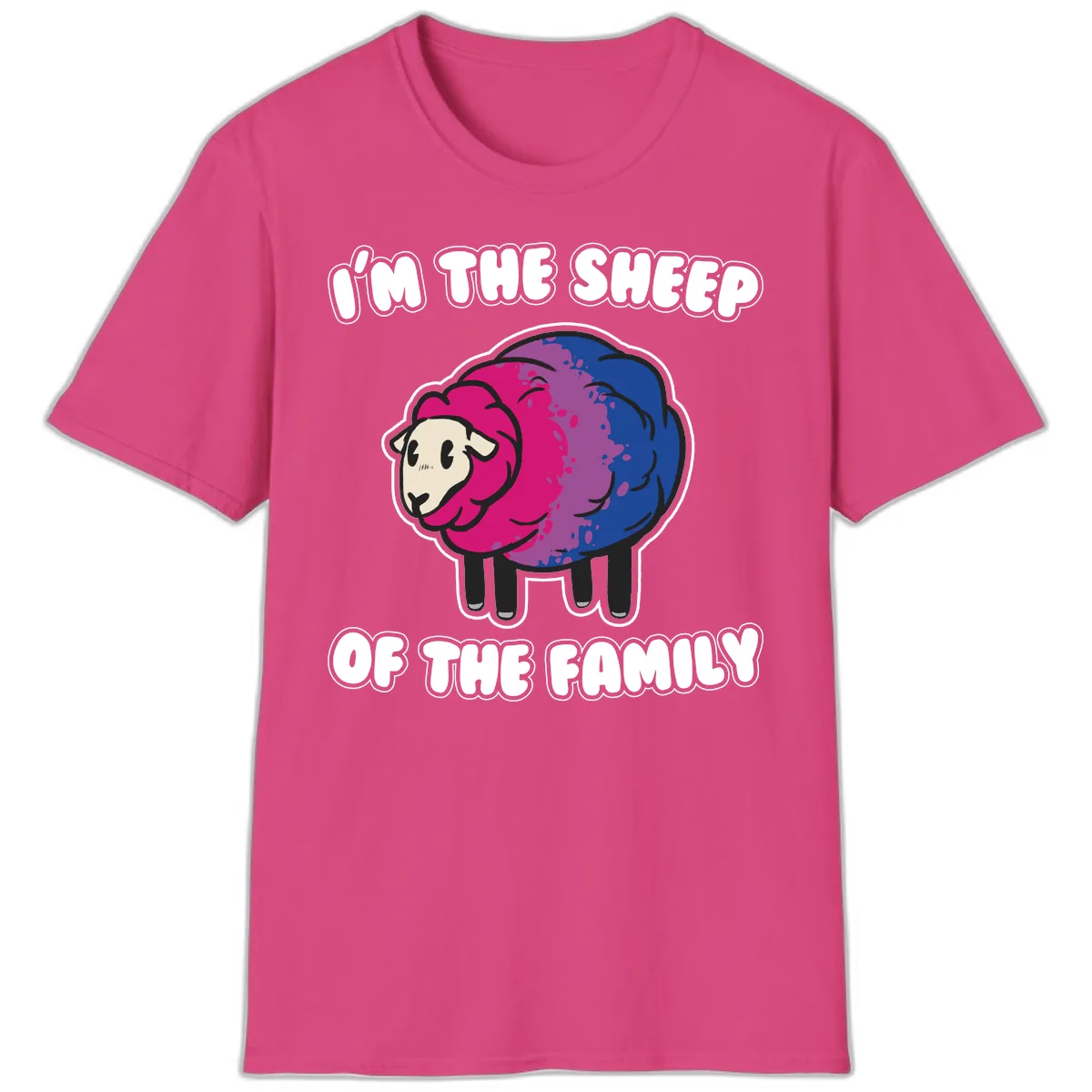 I'm The Sheep Of The Family T-Shirt in Heliconia