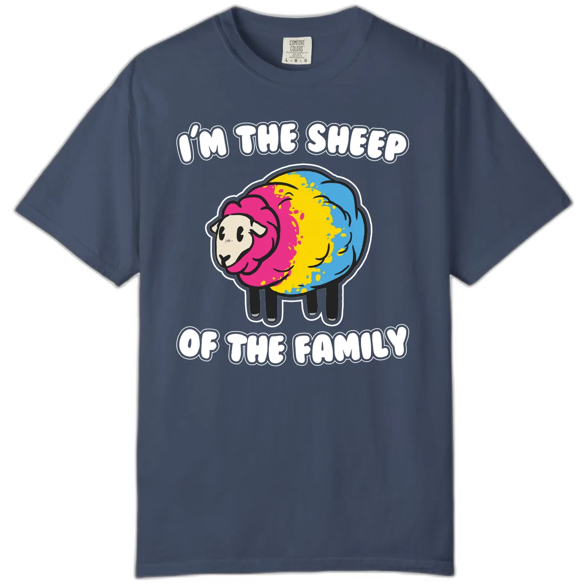 I'm The Sheep Of The Family Comfort Color in Midnight