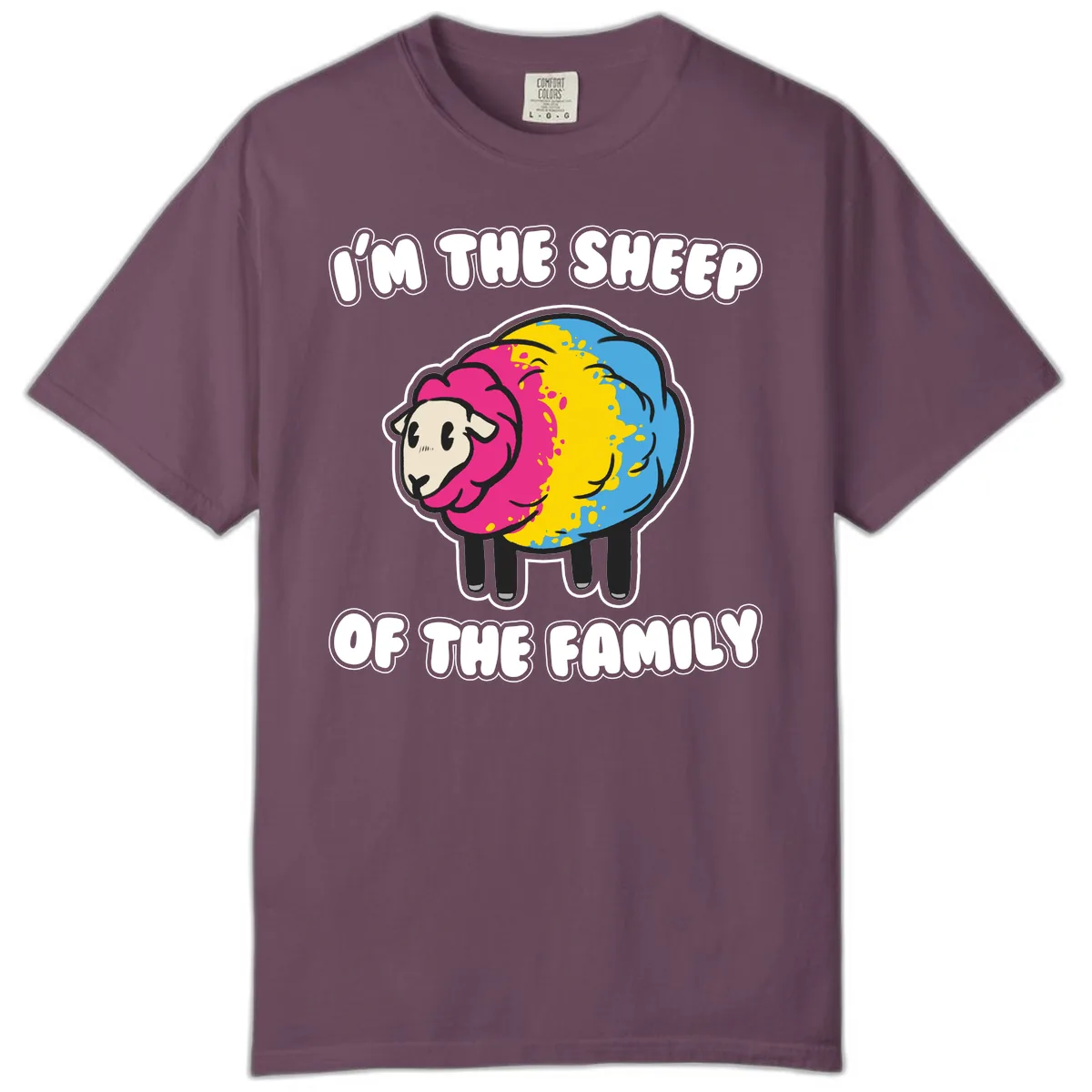 I'm The Sheep Of The Family Comfort Color in Berry