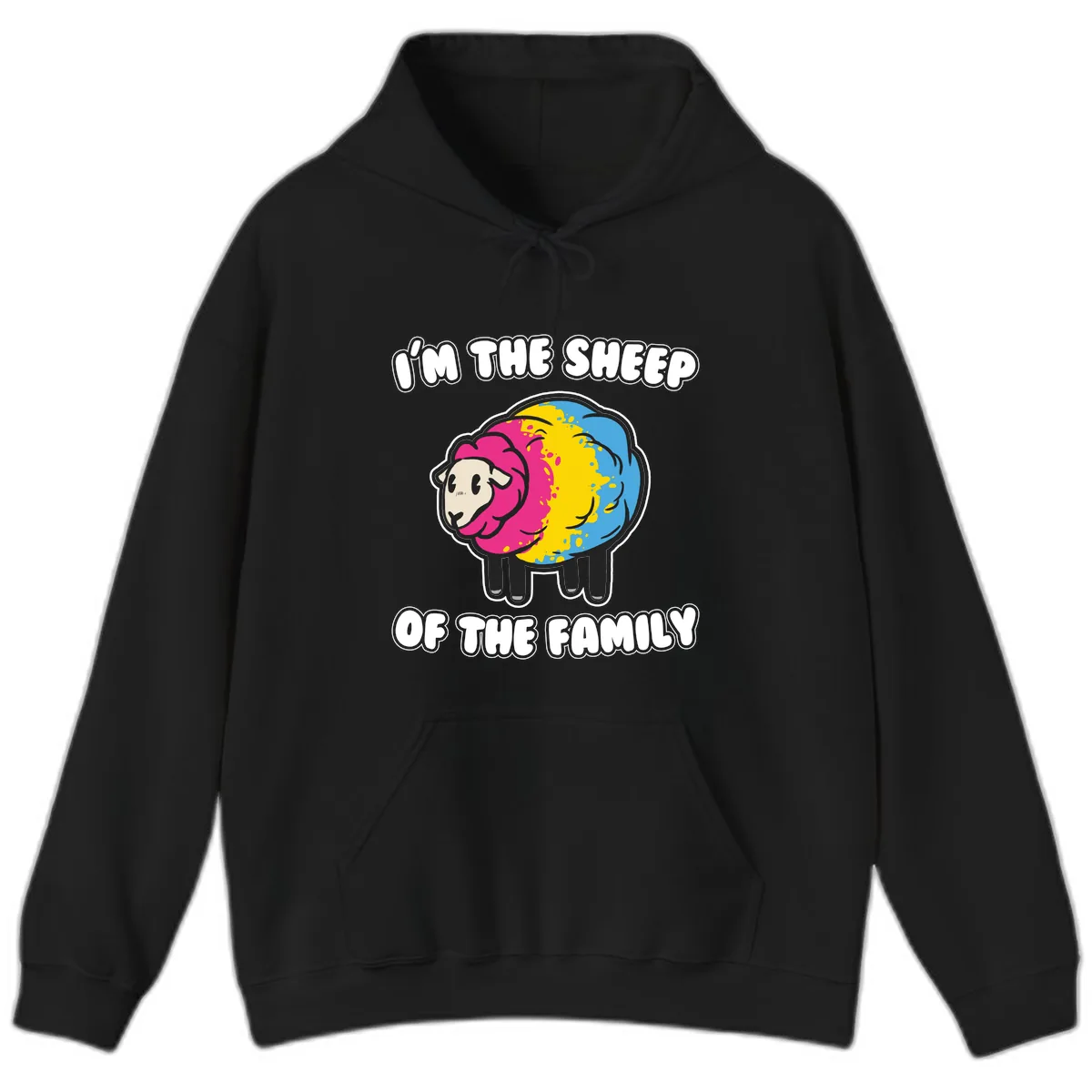 I'm The Sheep Of The Family Hoodie in Black