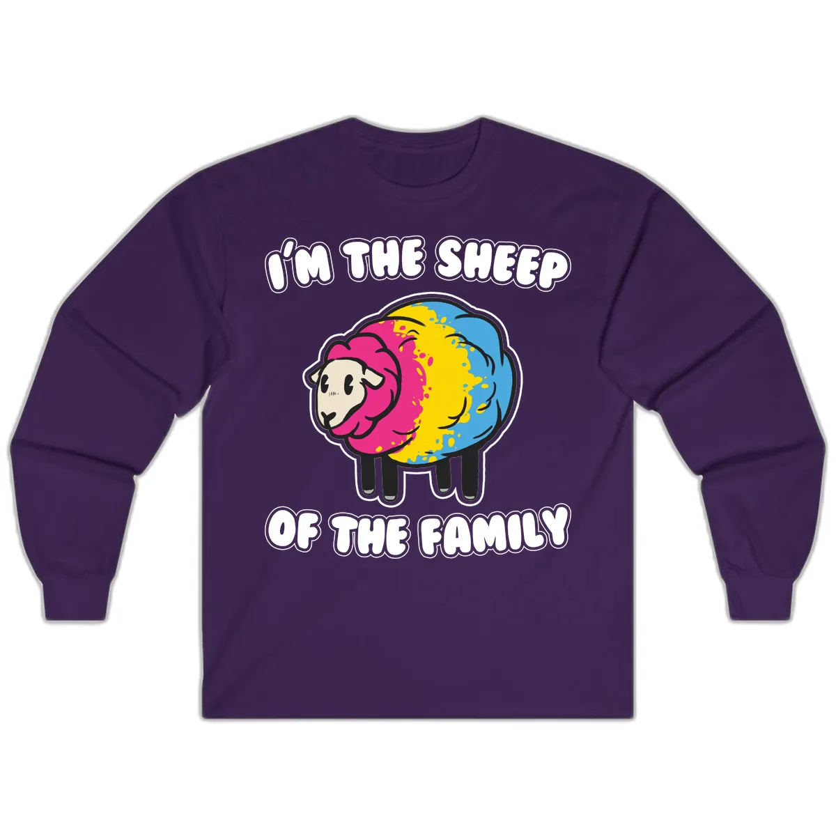 I'm The Sheep Of The Family Long Sleeve in Purple