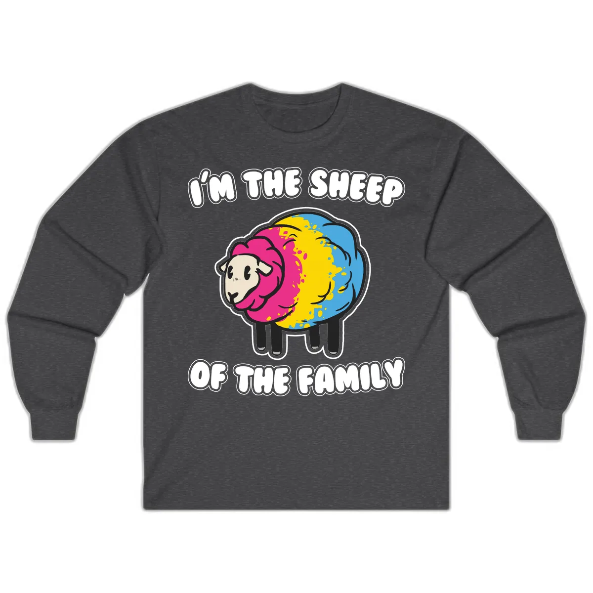 I'm The Sheep Of The Family Long Sleeve in Dark Heather
