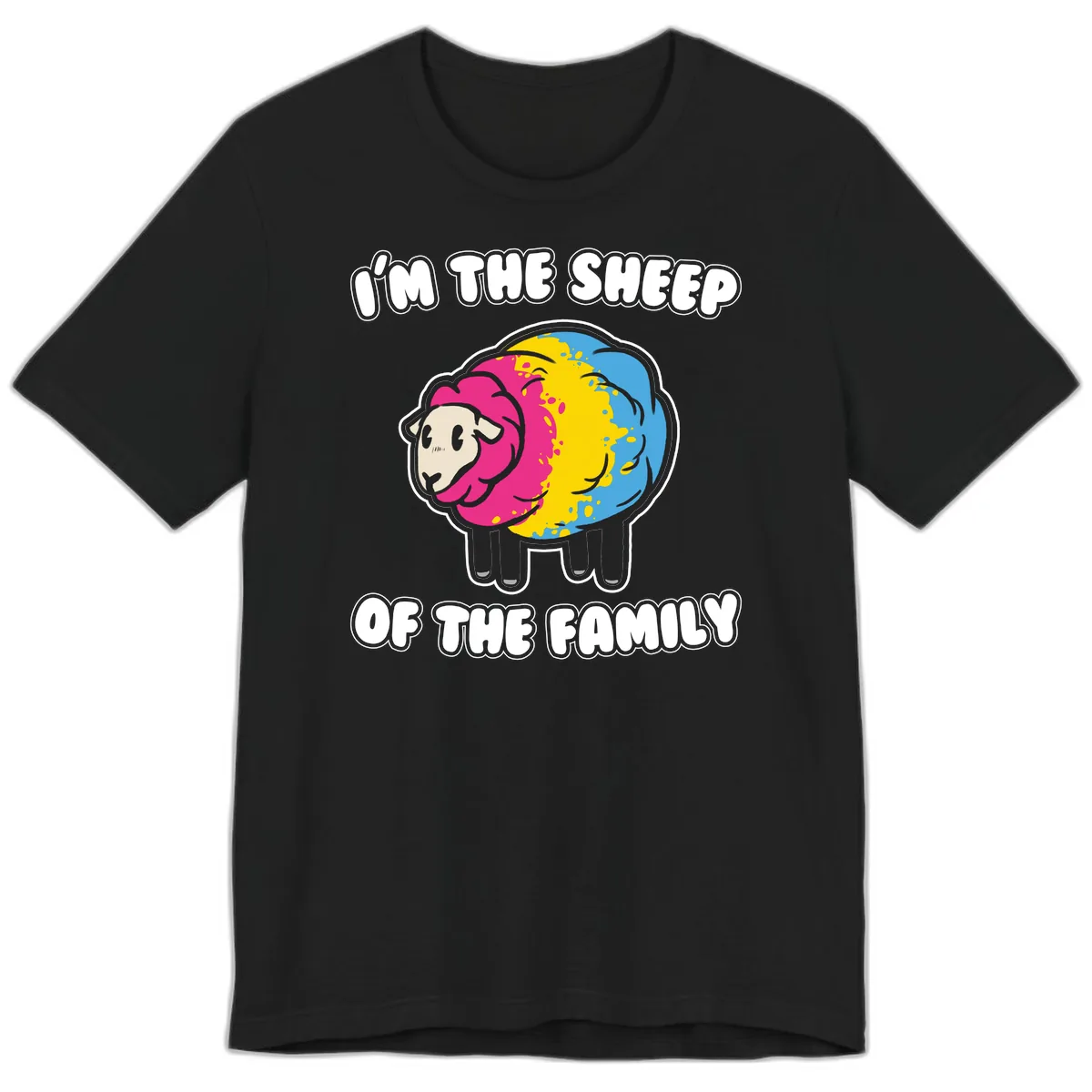 I'm The Sheep Of The Family Premium T-Shirt in Black