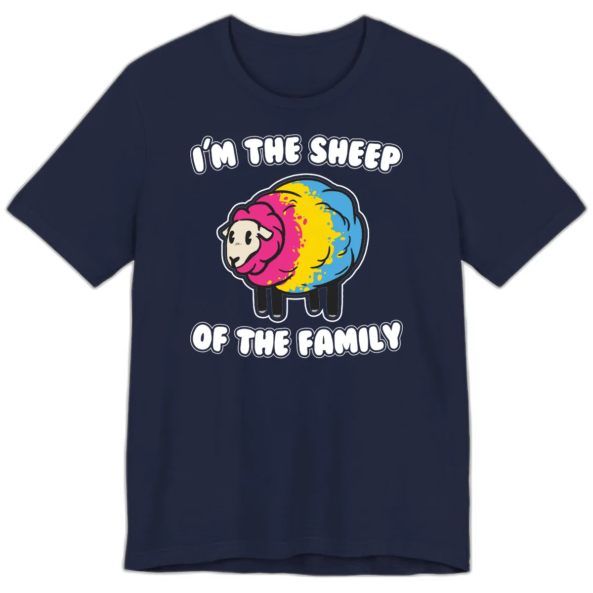 I'm The Sheep Of The Family Premium T-Shirt in Navy