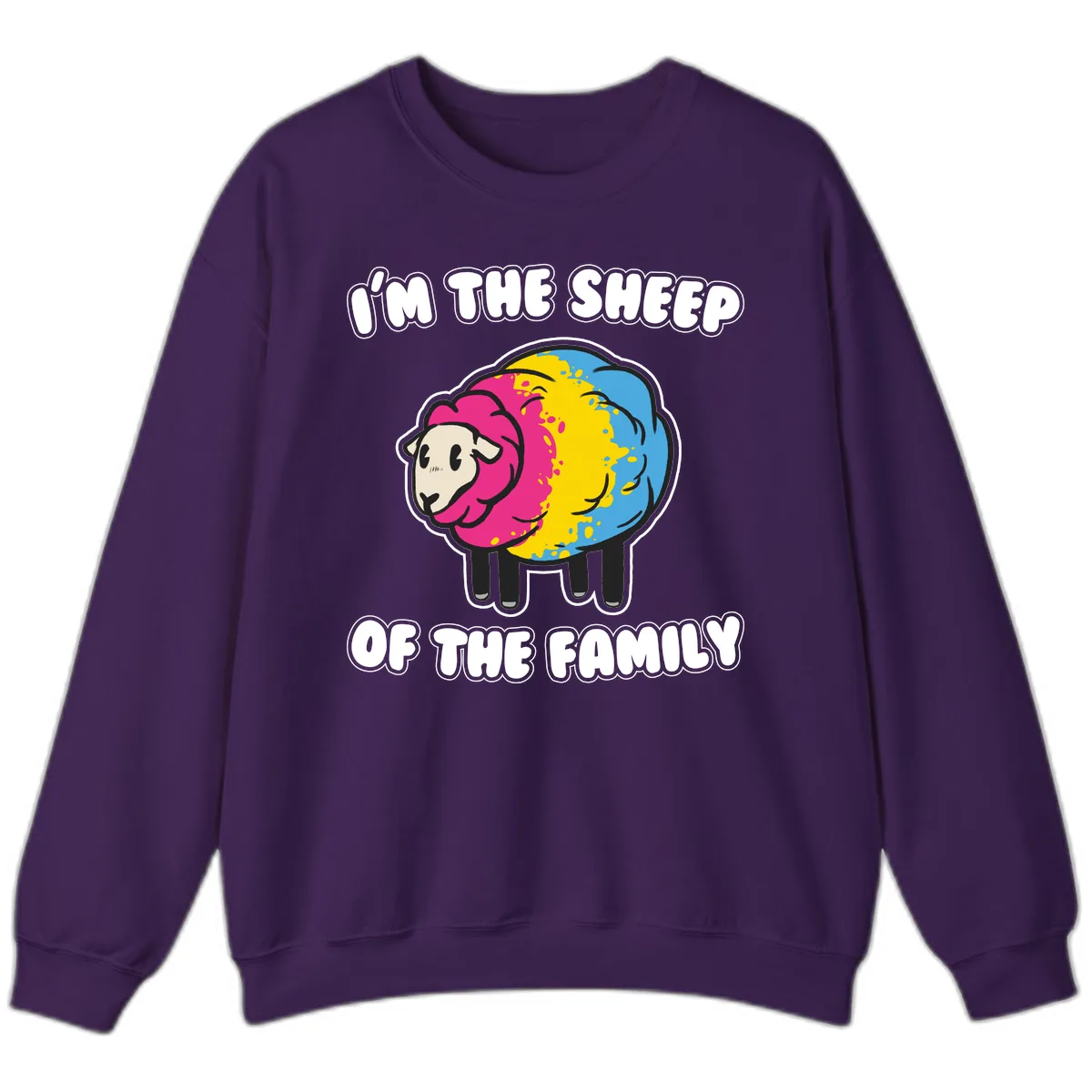 I'm The Sheep Of The Family Sweatshirt in Purple