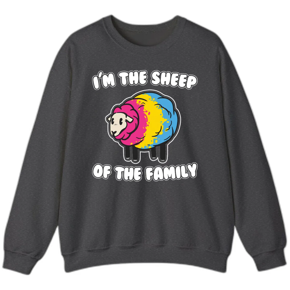 I'm The Sheep Of The Family Sweatshirt in Dark Heather