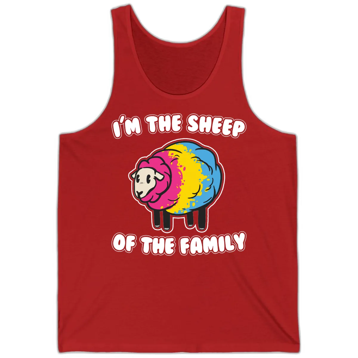 I'm The Sheep Of The Family Tank in Red