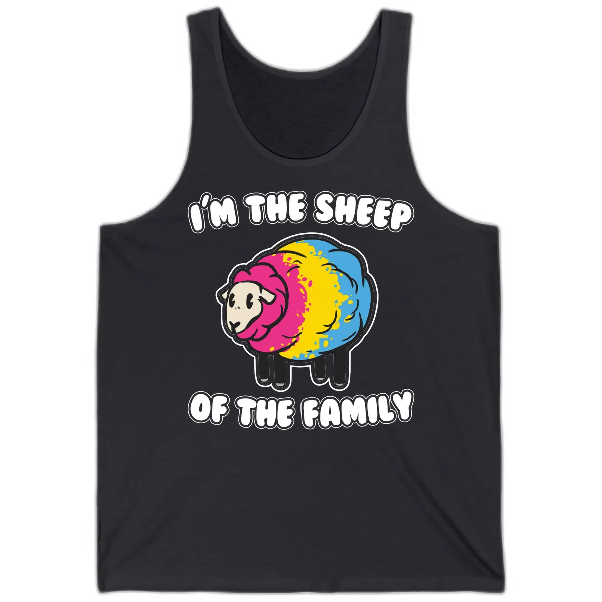I'm The Sheep Of The Family Tank in Dark Grey