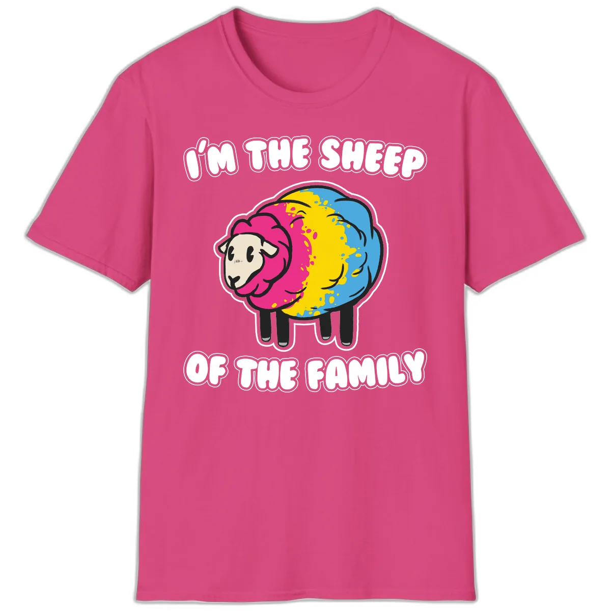I'm The Sheep Of The Family T-Shirt in Heliconia