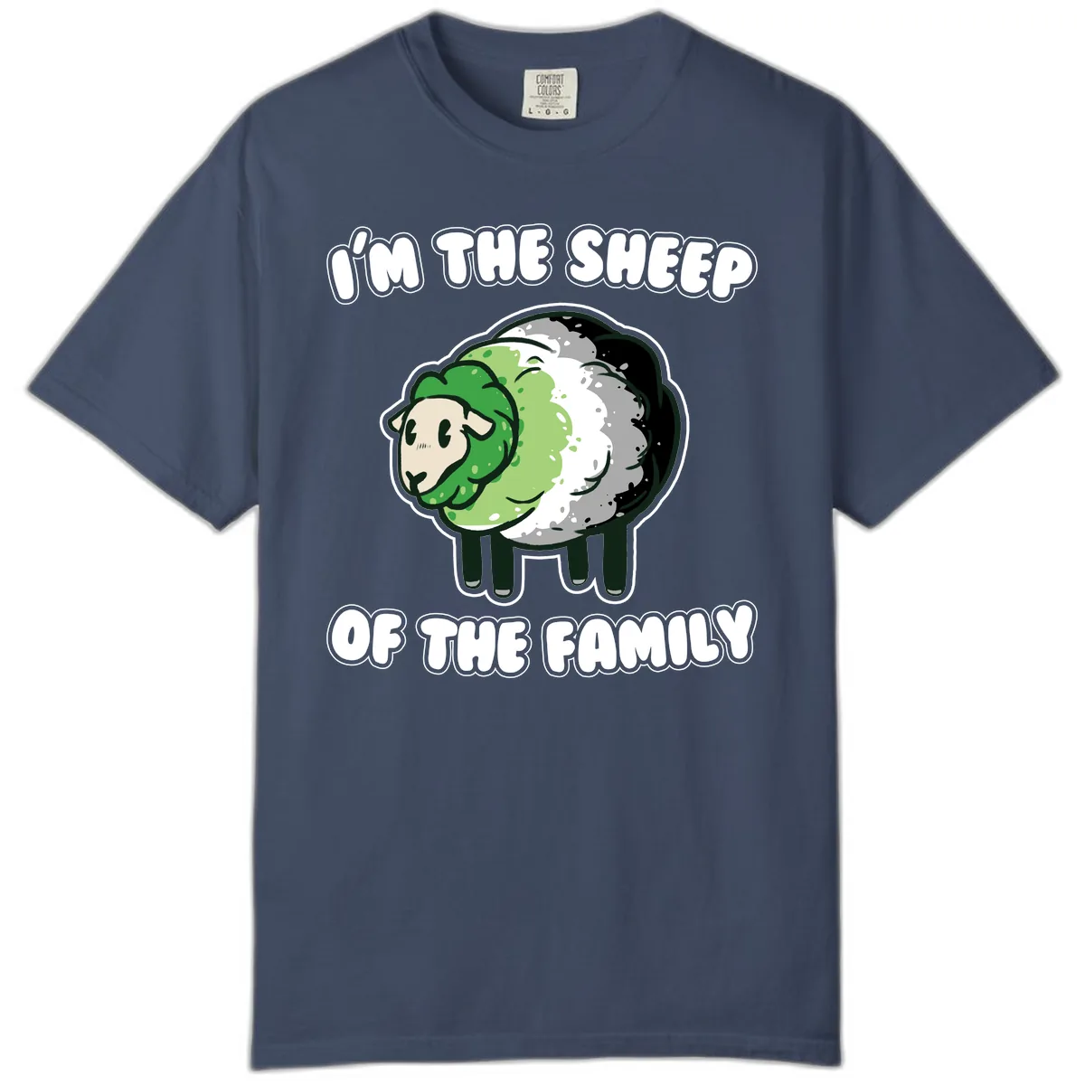 I'm The Sheep Of The Family Comfort Color in Midnight