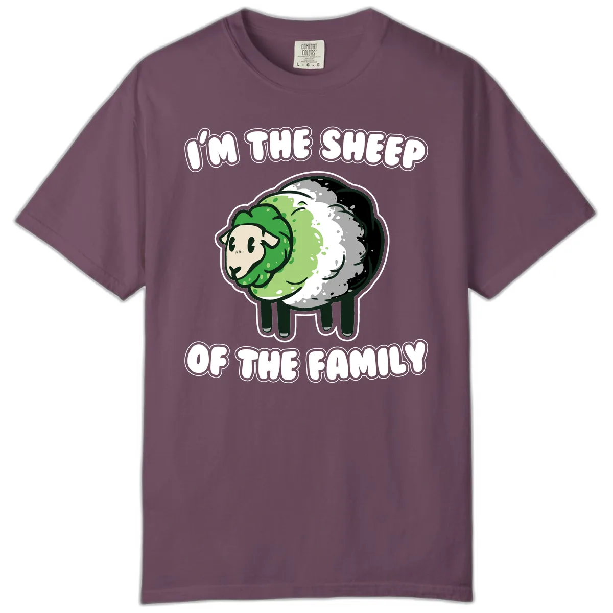 I'm The Sheep Of The Family Comfort Color in Berry