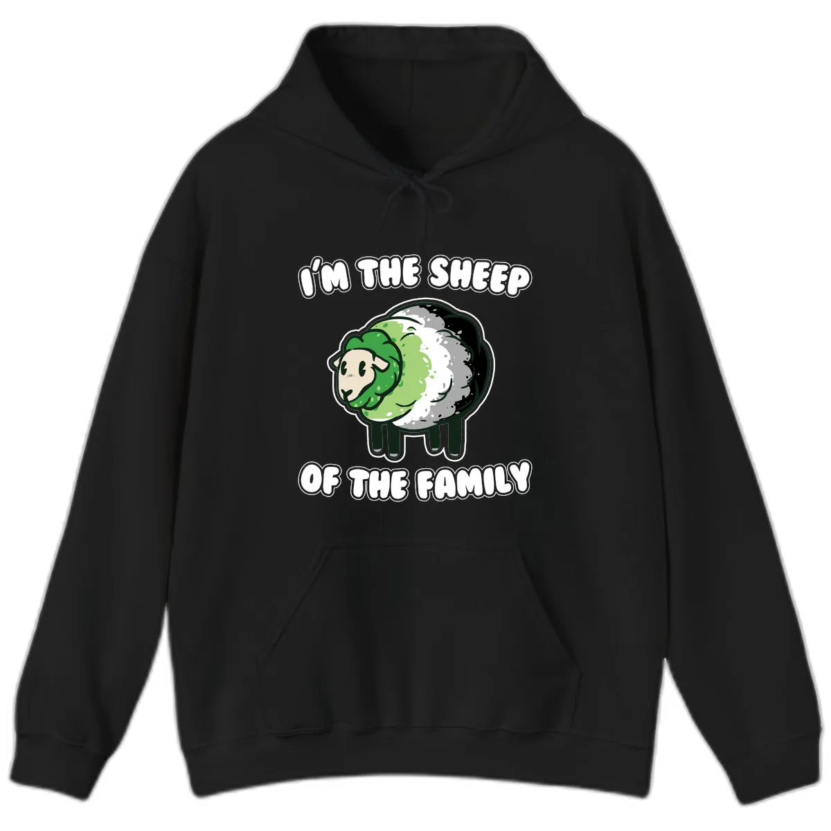 I'm The Sheep Of The Family Hoodie in Black