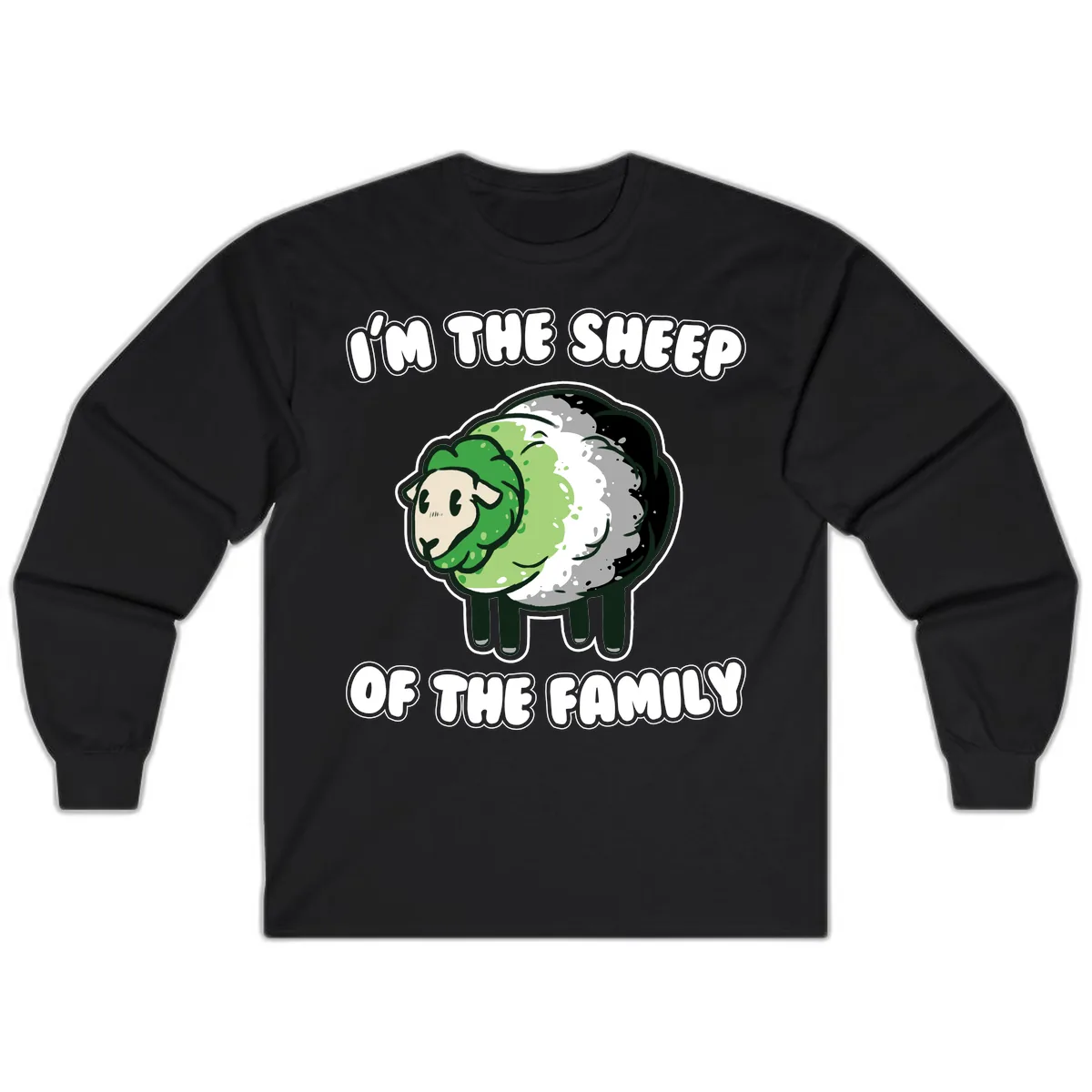 I'm The Sheep Of The Family Long Sleeve in Black
