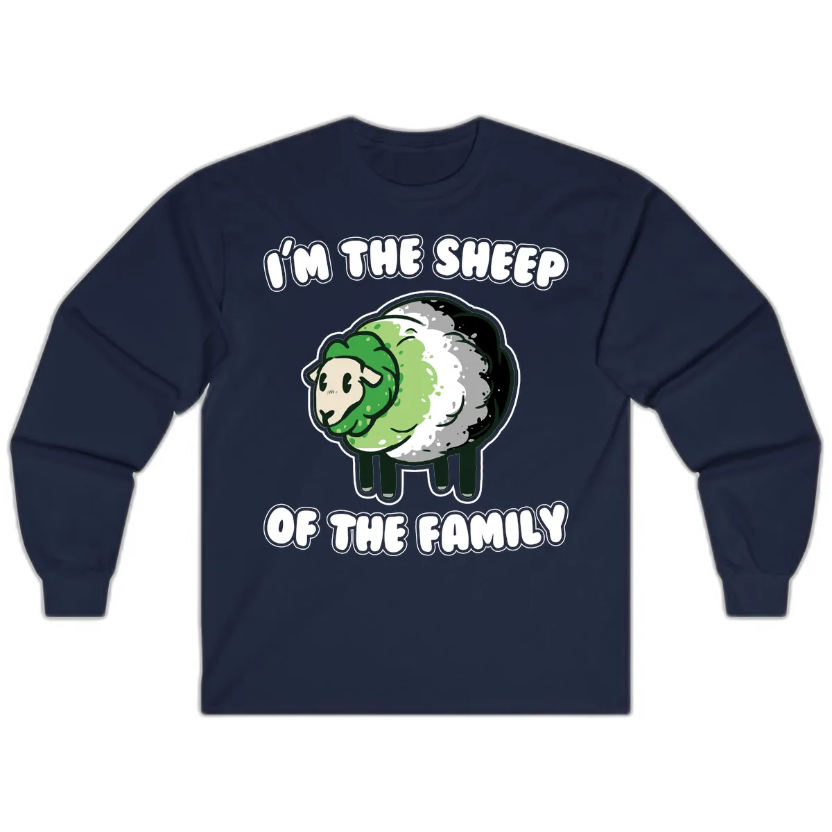 I'm The Sheep Of The Family Long Sleeve in Navy