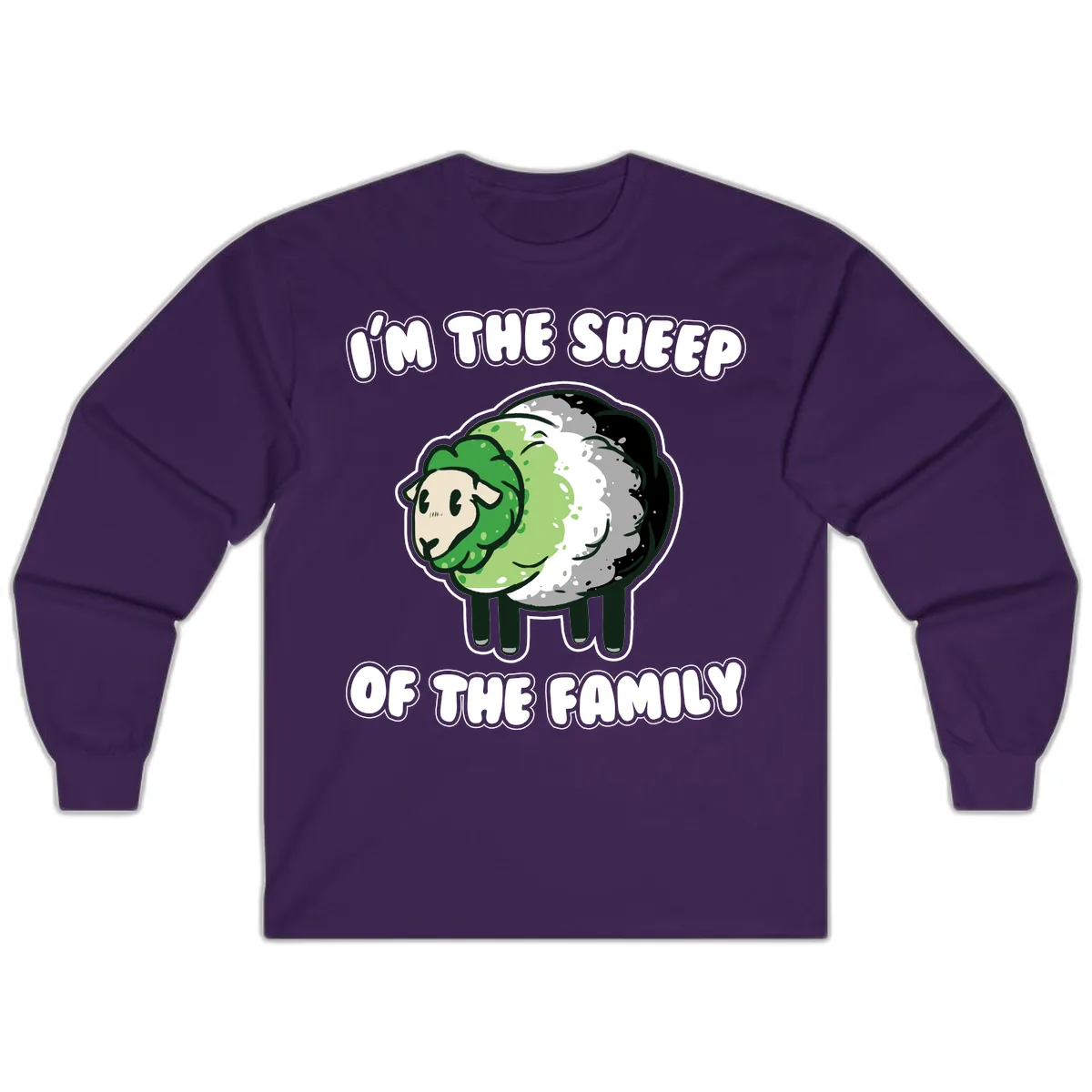 I'm The Sheep Of The Family Long Sleeve in Purple