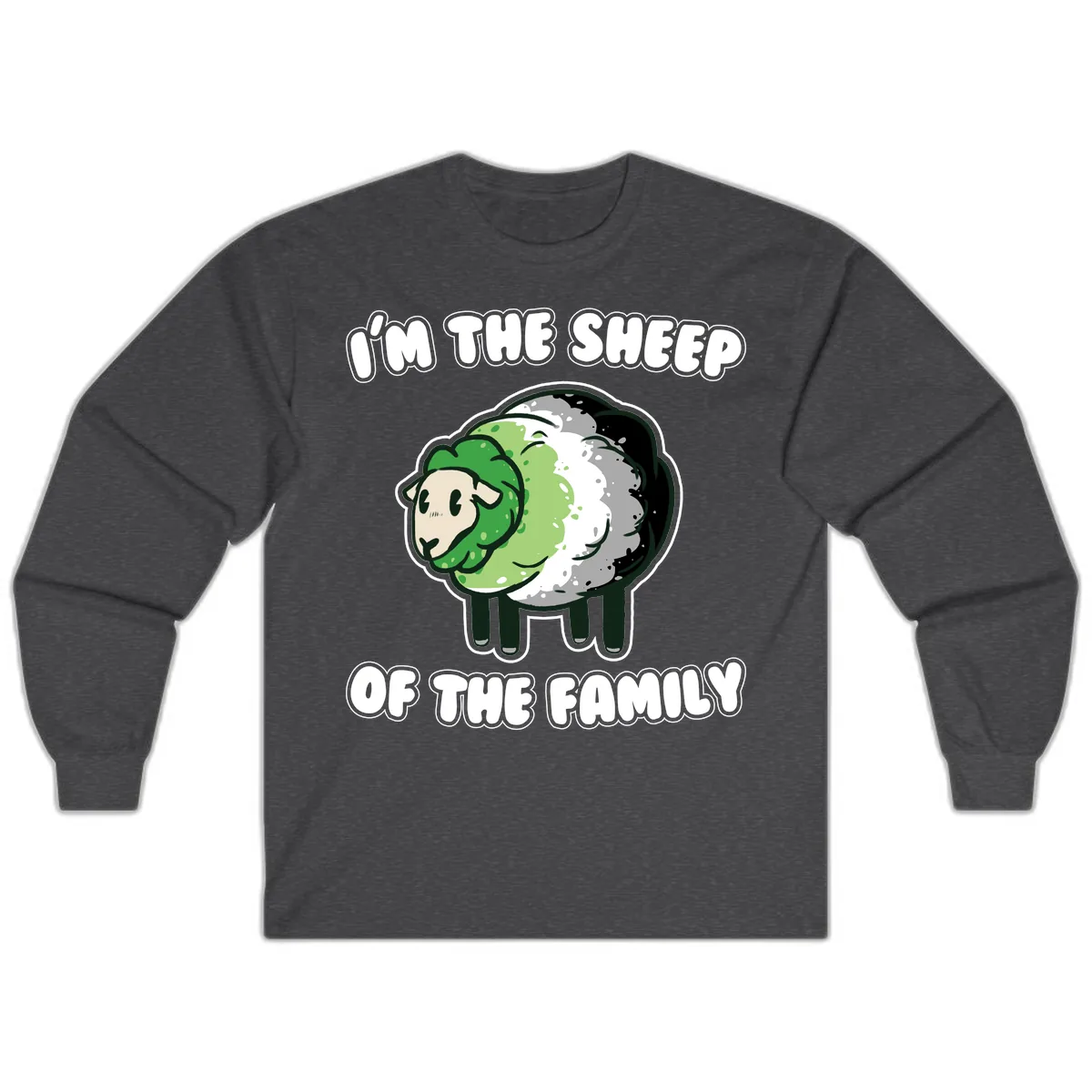 I'm The Sheep Of The Family Long Sleeve in Dark Heather
