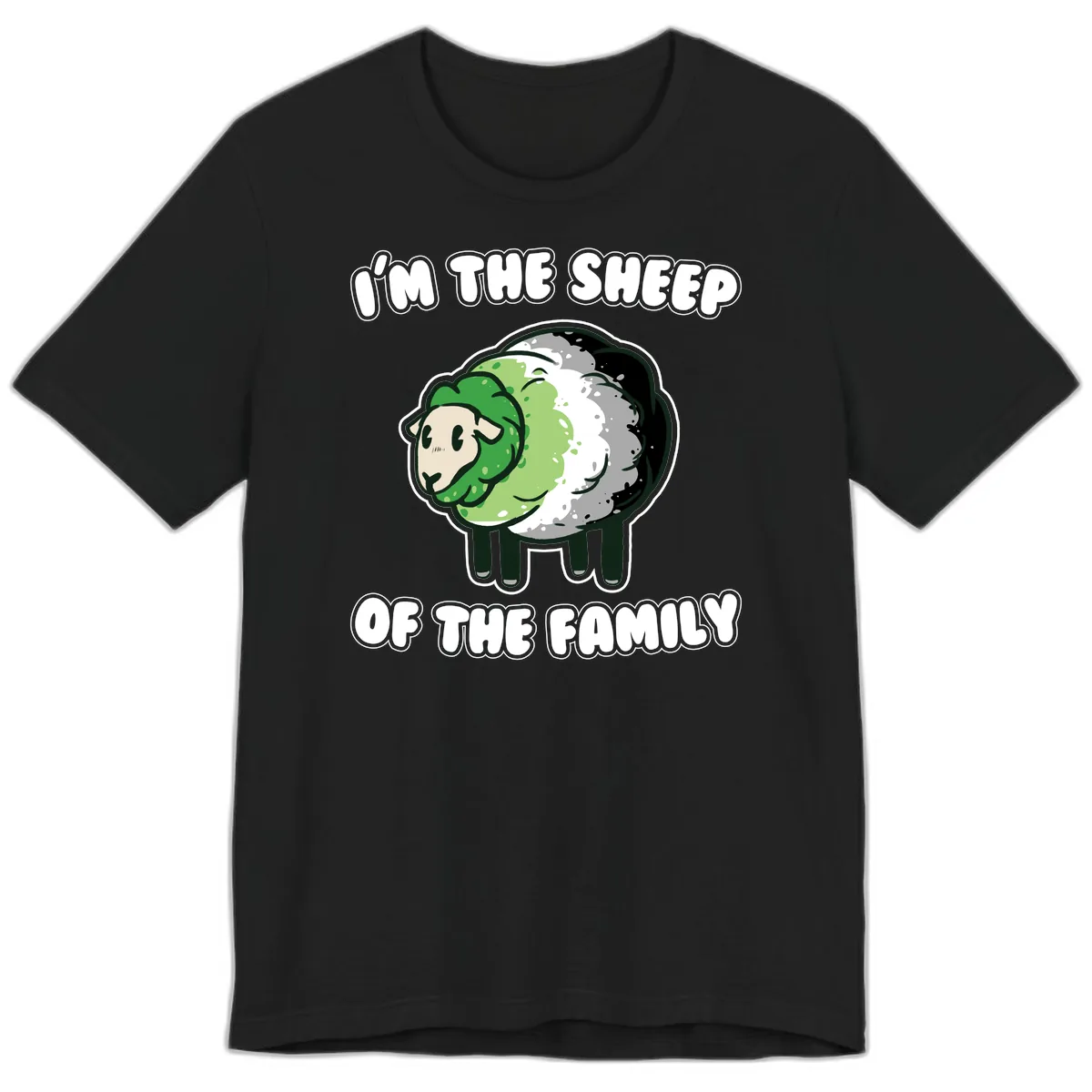I'm The Sheep Of The Family Premium T-Shirt in Black