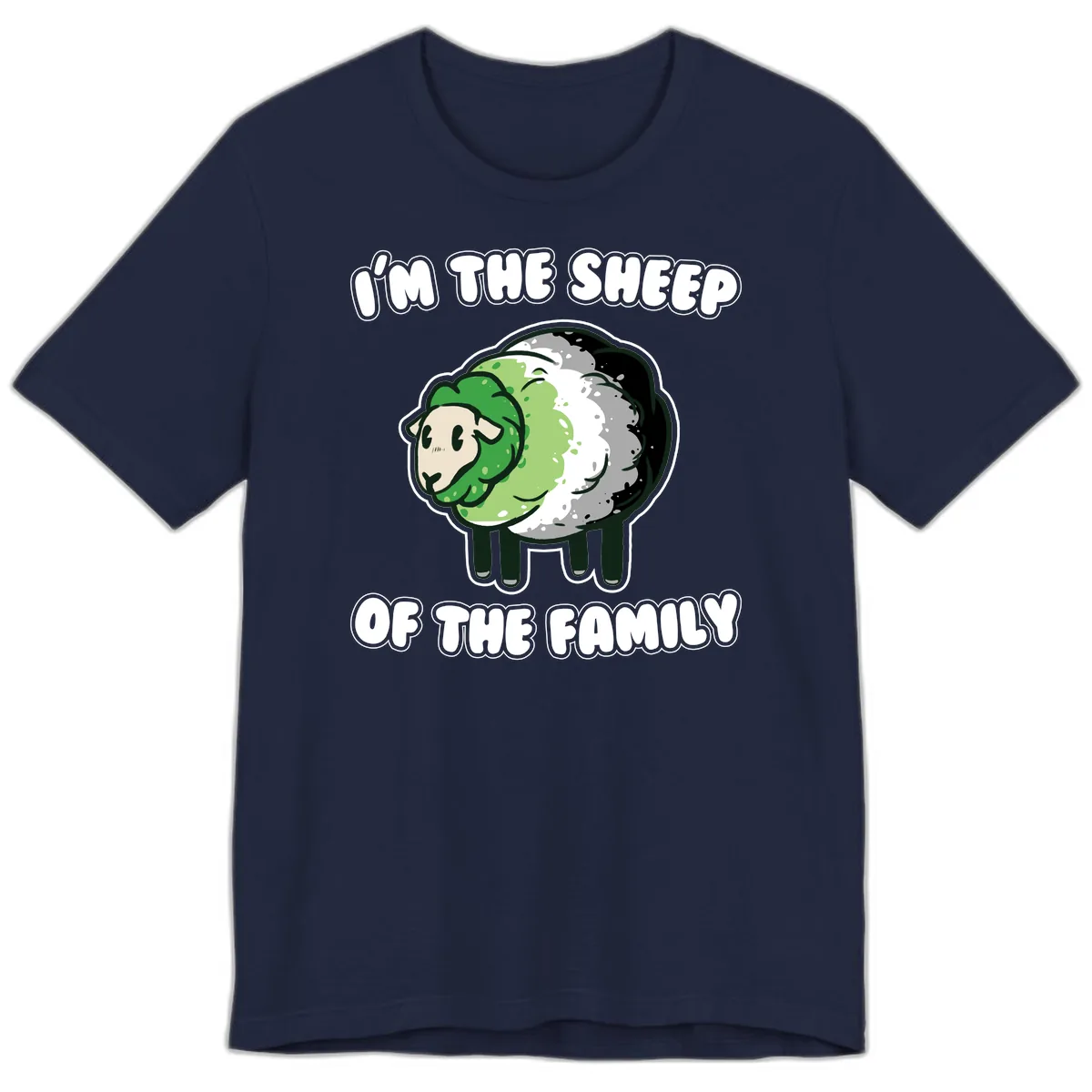 I'm The Sheep Of The Family Premium T-Shirt in Navy