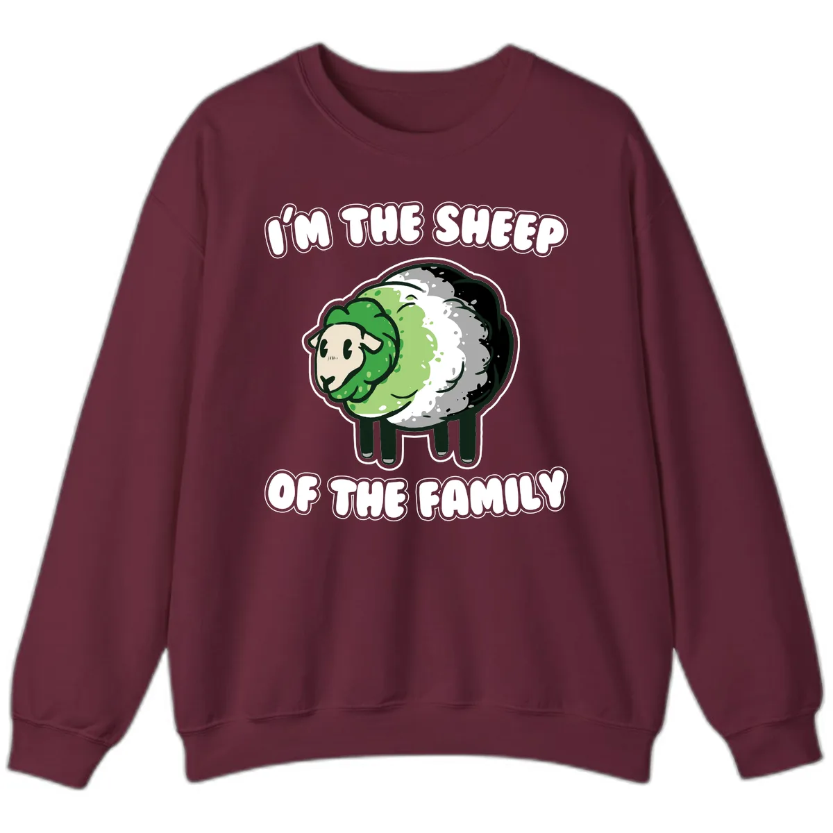 I'm The Sheep Of The Family Sweatshirt in Maroon