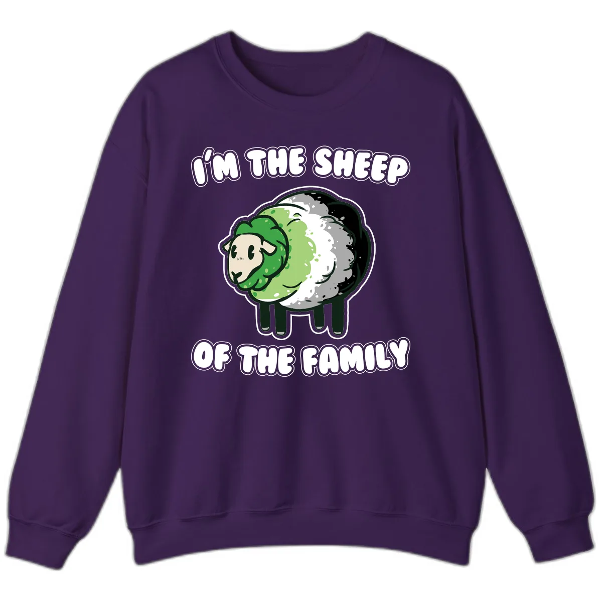 I'm The Sheep Of The Family Sweatshirt in Purple