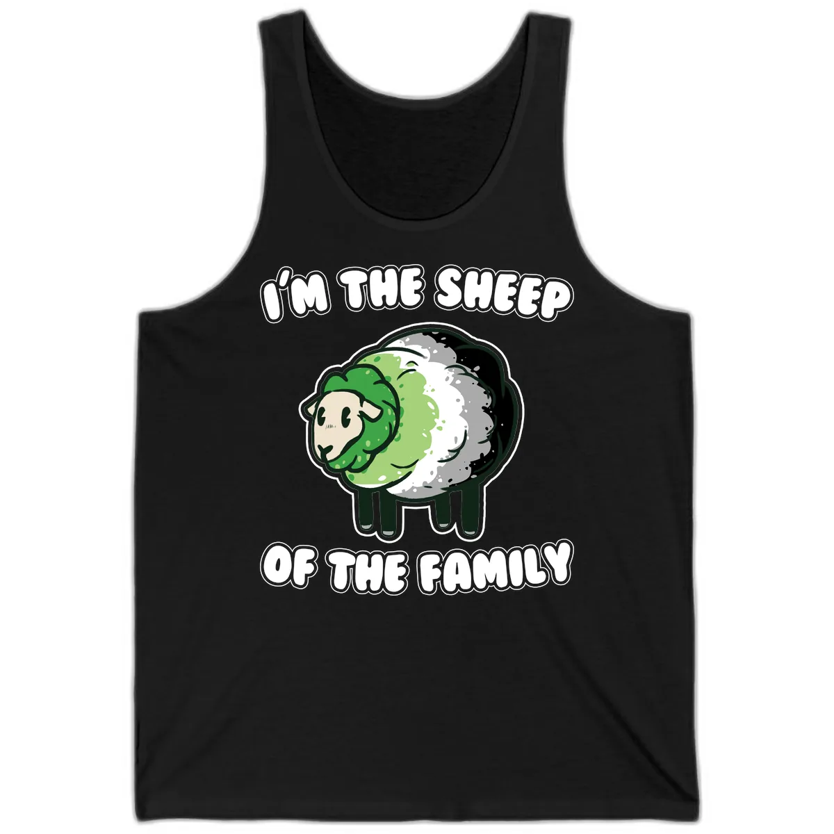 I'm The Sheep Of The Family Tank in Black