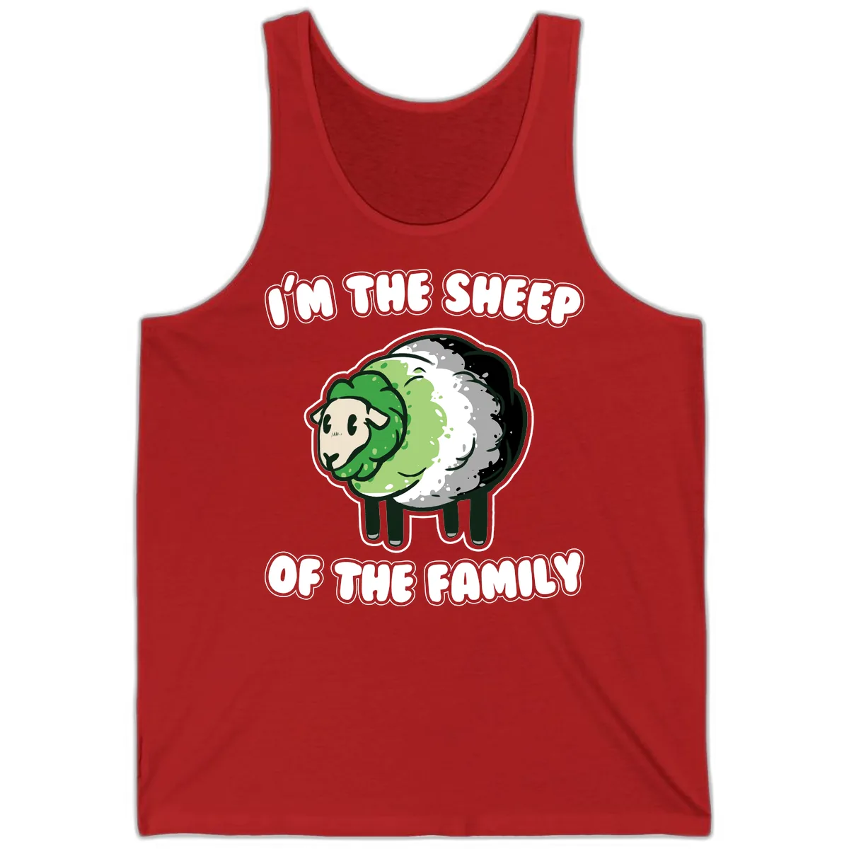 I'm The Sheep Of The Family Tank in Red