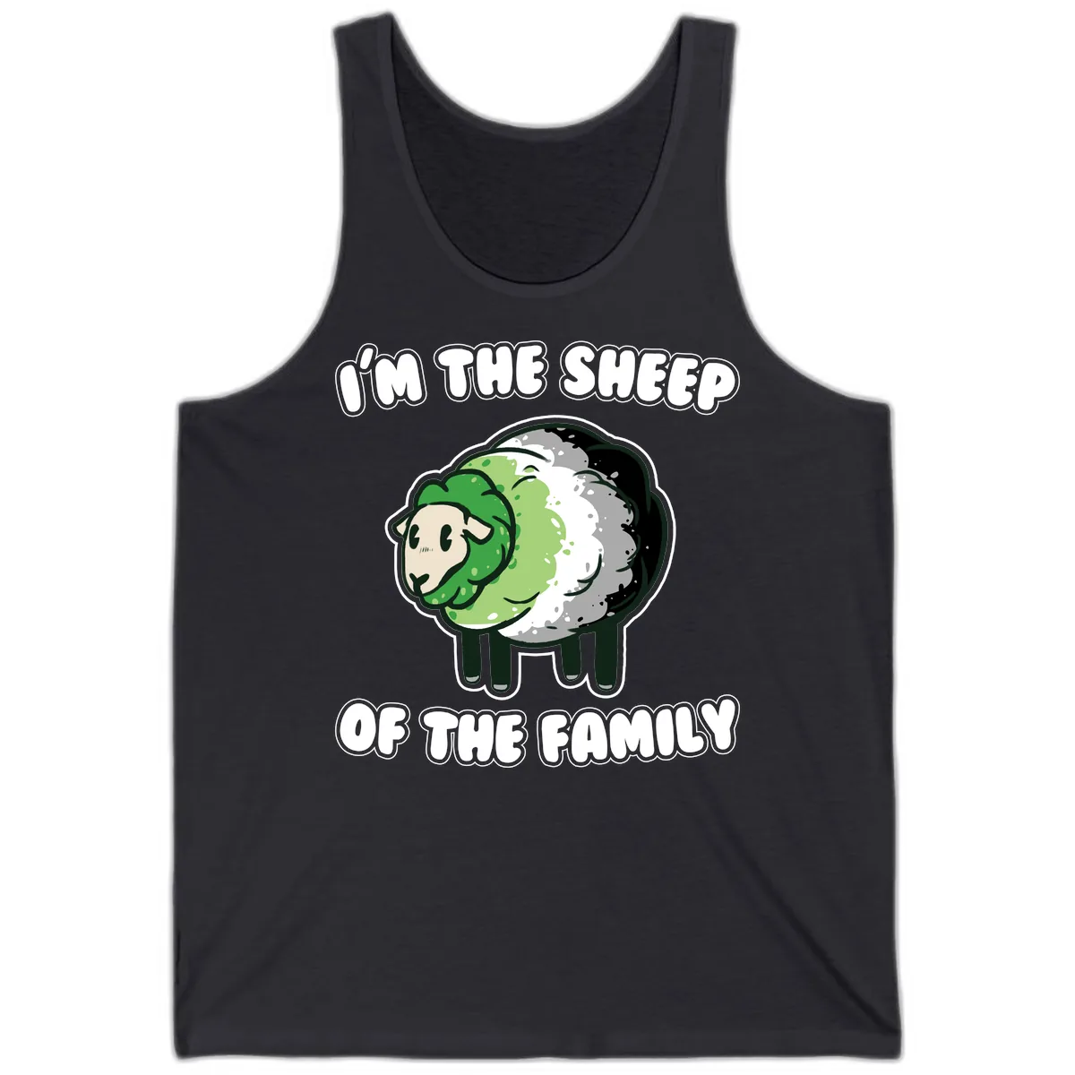 I'm The Sheep Of The Family Tank in Dark Grey