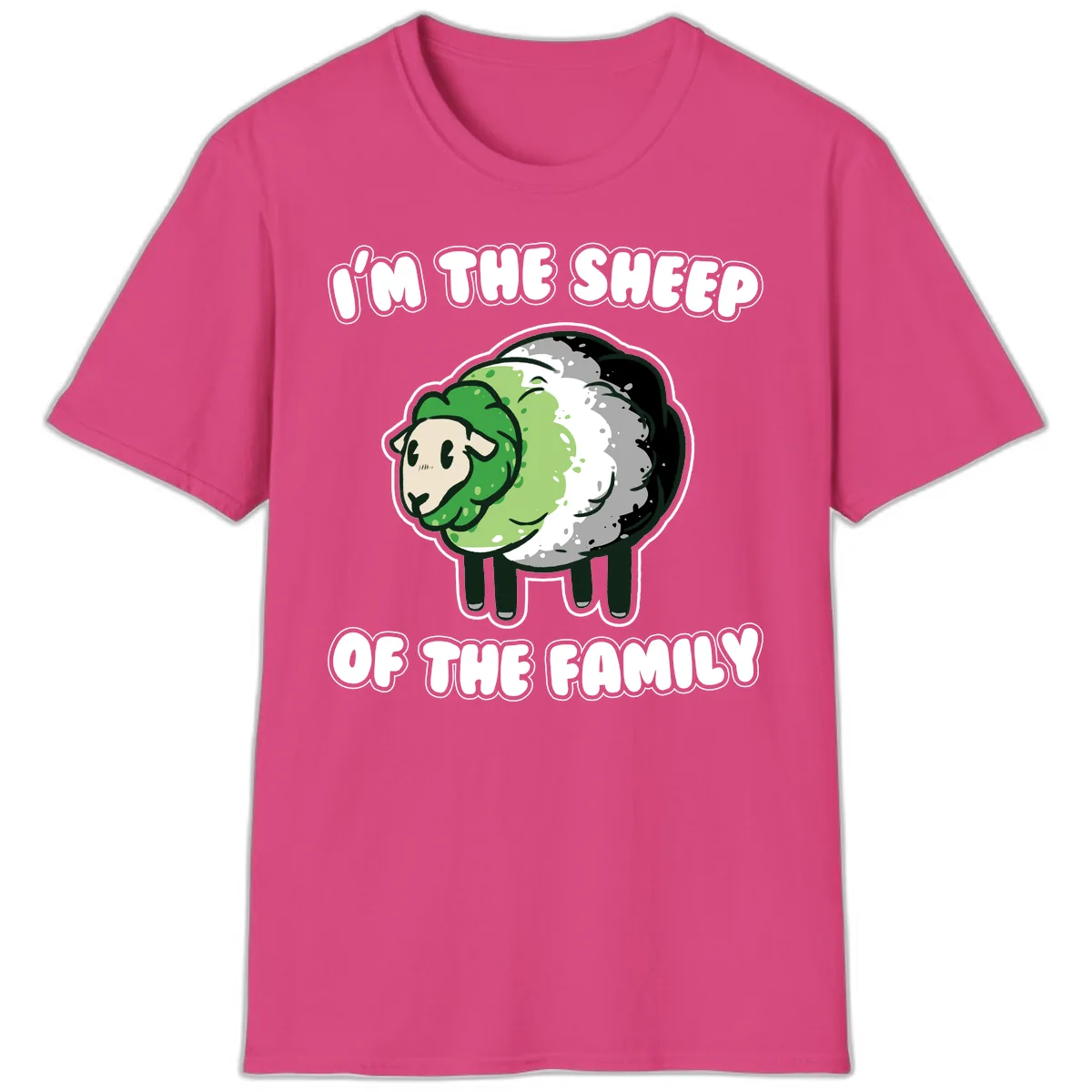 I'm The Sheep Of The Family T-Shirt in Heliconia