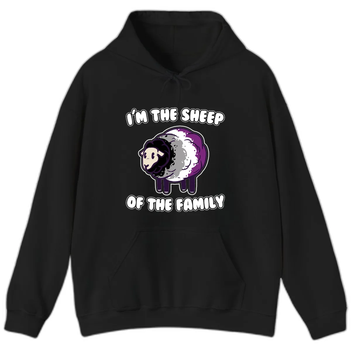 I'm The Sheep Of The Family Hoodie in Black