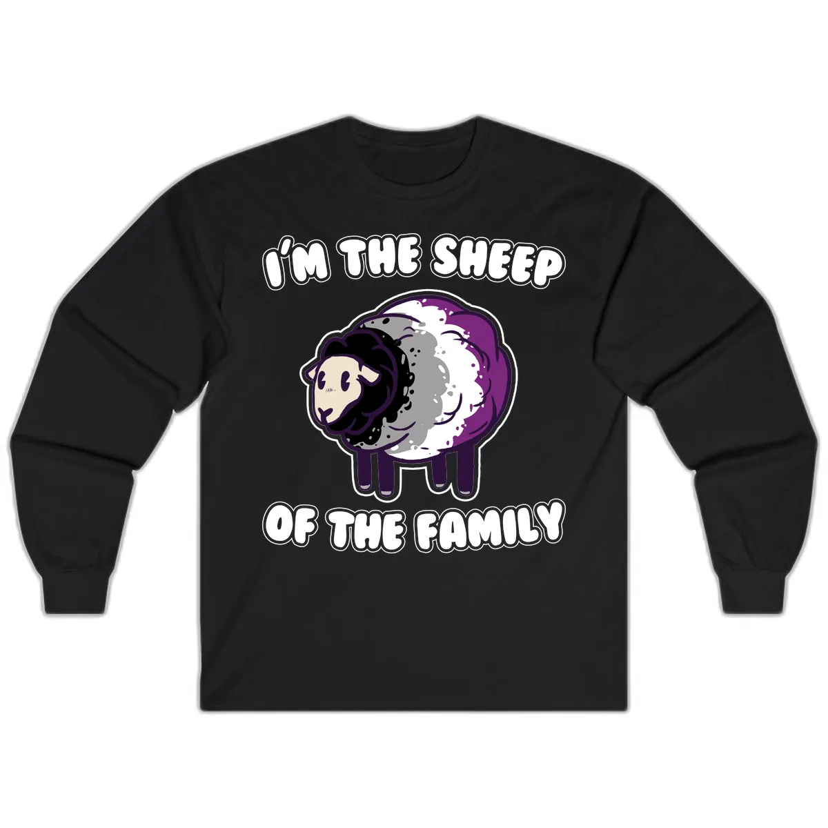 I'm The Sheep Of The Family Long Sleeve in Black