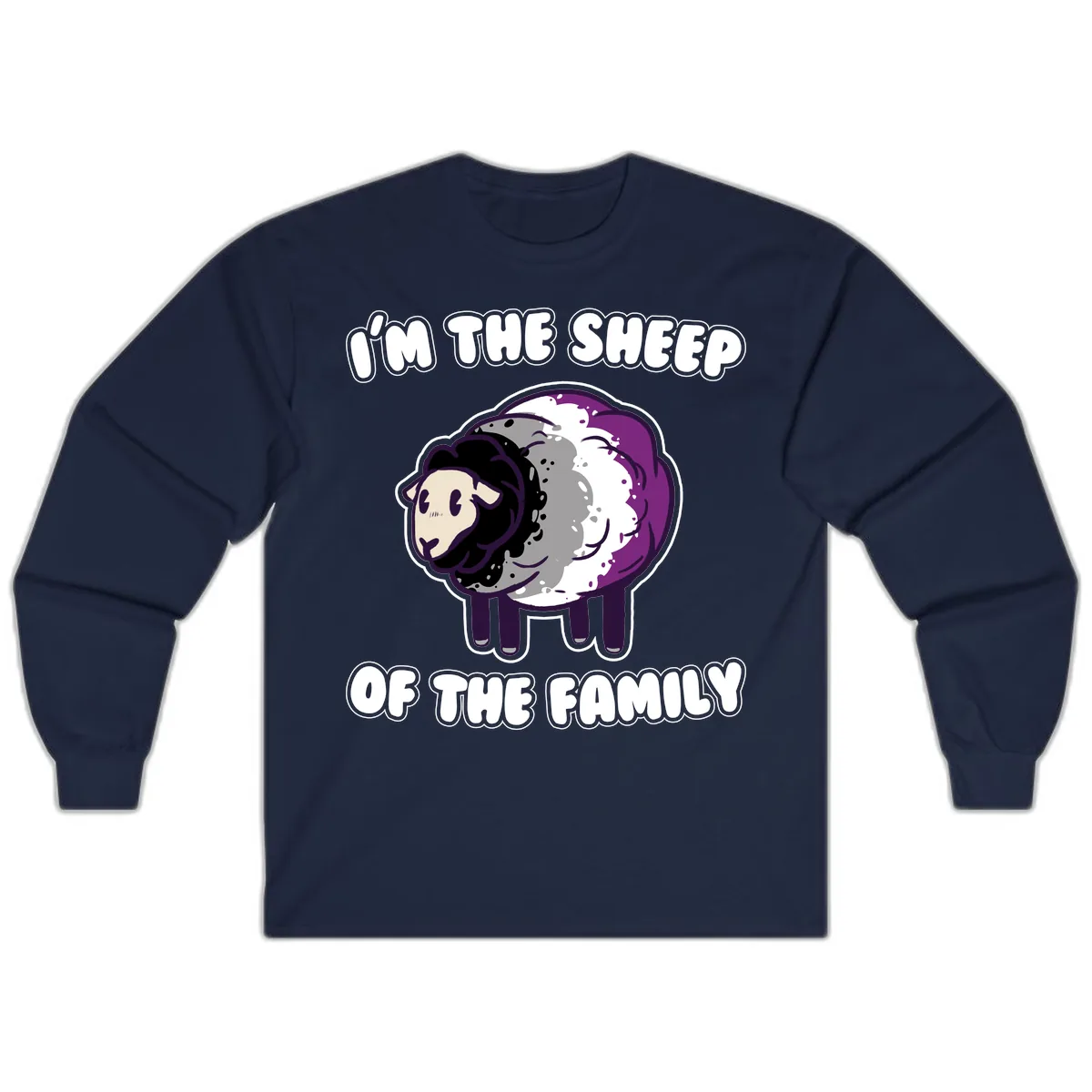 I'm The Sheep Of The Family Long Sleeve in Navy