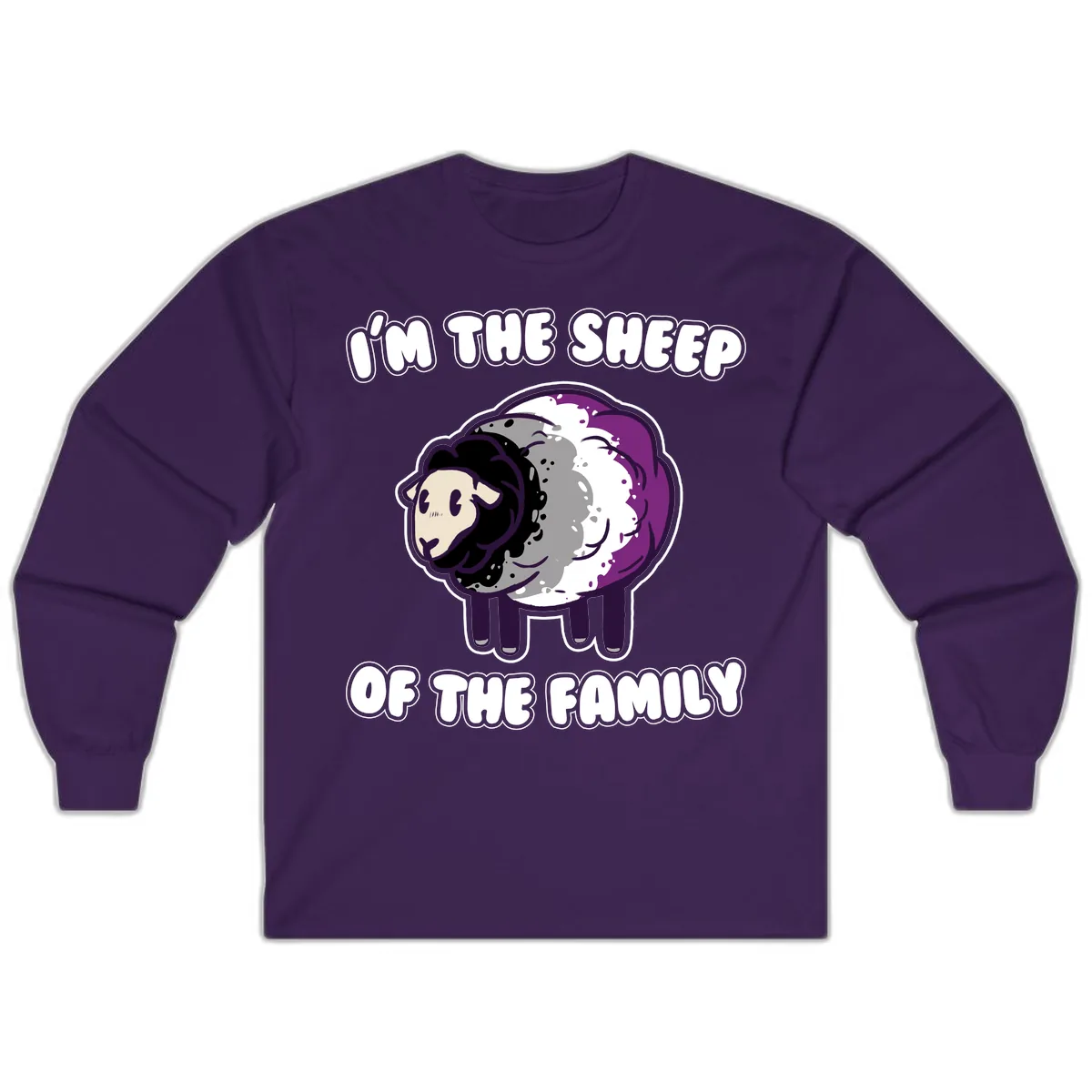I'm The Sheep Of The Family Long Sleeve in Purple