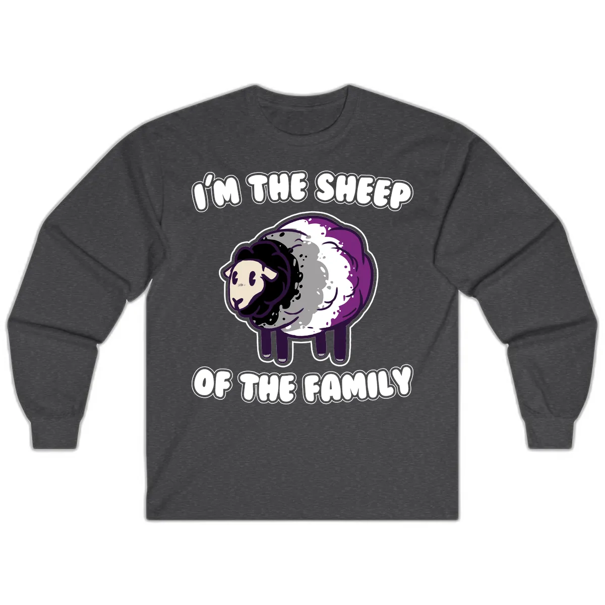 I'm The Sheep Of The Family Long Sleeve in Dark Heather