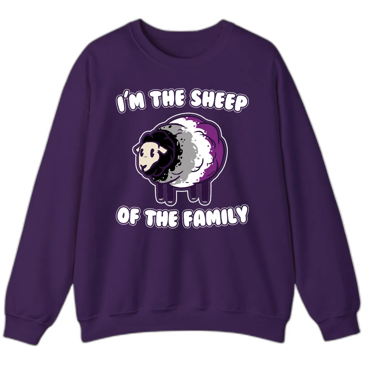 I'm The Sheep Of The Family Sweatshirt in Purple