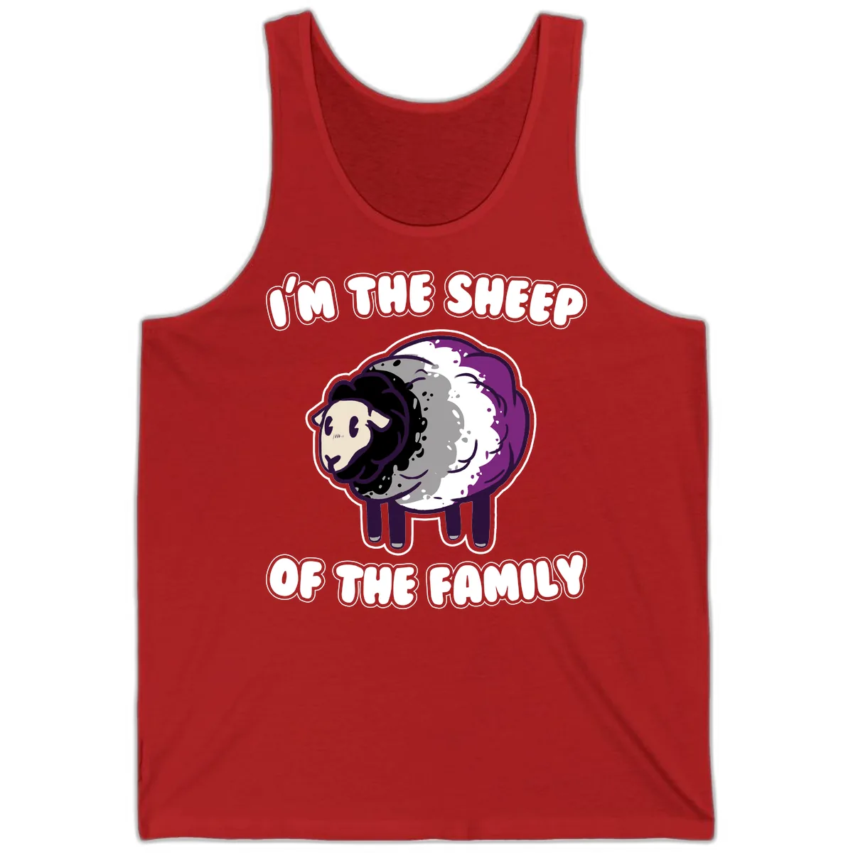 I'm The Sheep Of The Family Tank in Red