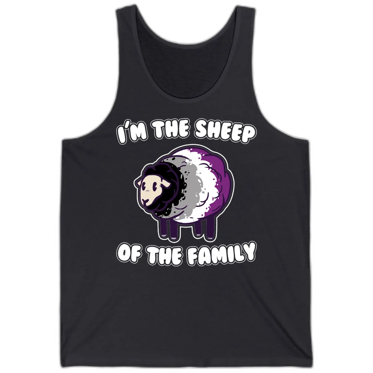 I'm The Sheep Of The Family Tank in Dark Grey