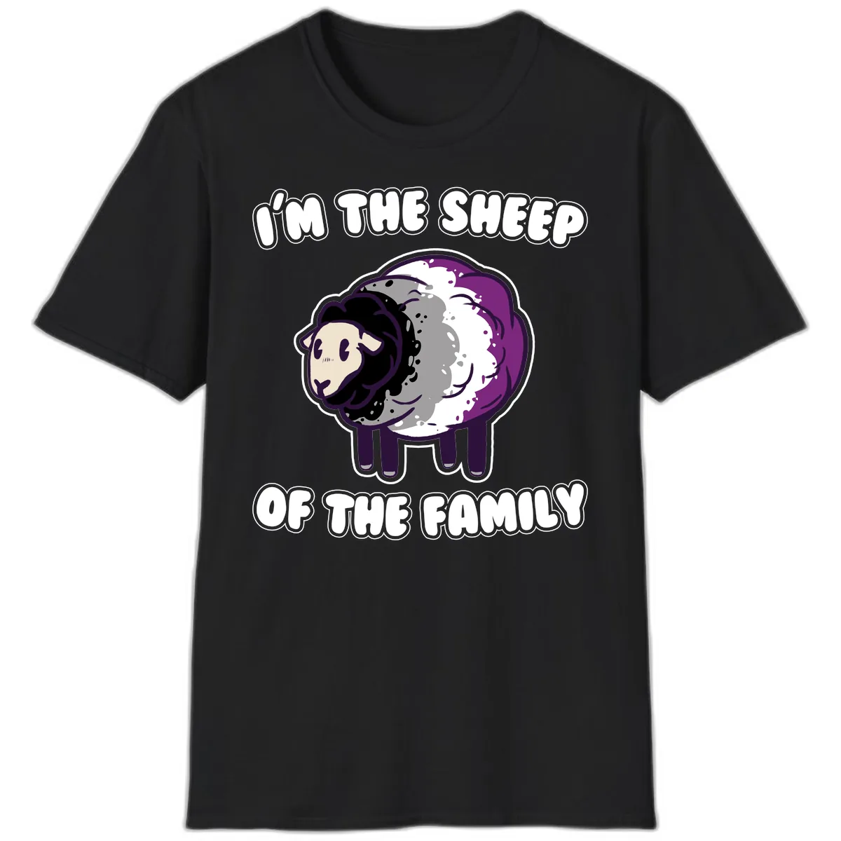 I'm The Sheep Of The Family T-Shirt in Black