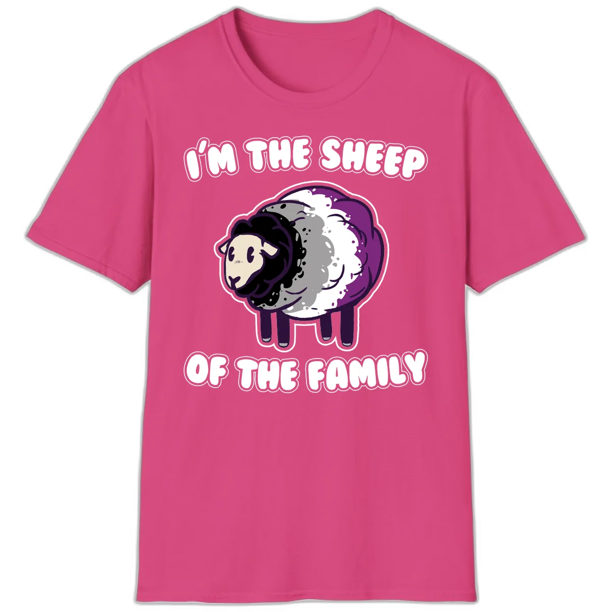 I'm The Sheep Of The Family T-Shirt in Heliconia