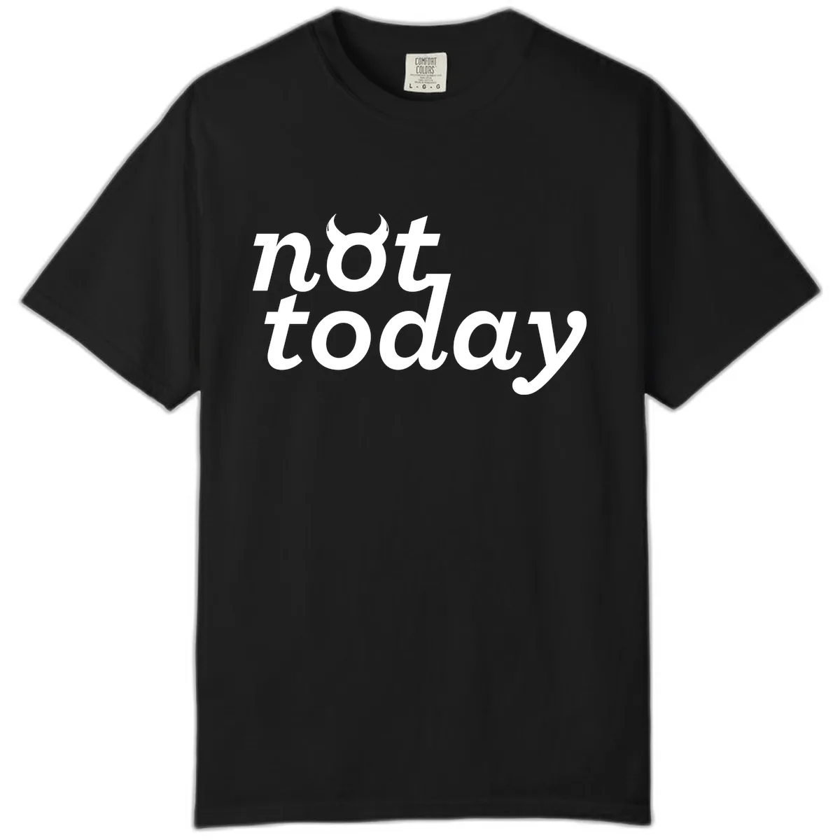 Not Toddaly Evil Comfort Color in Black