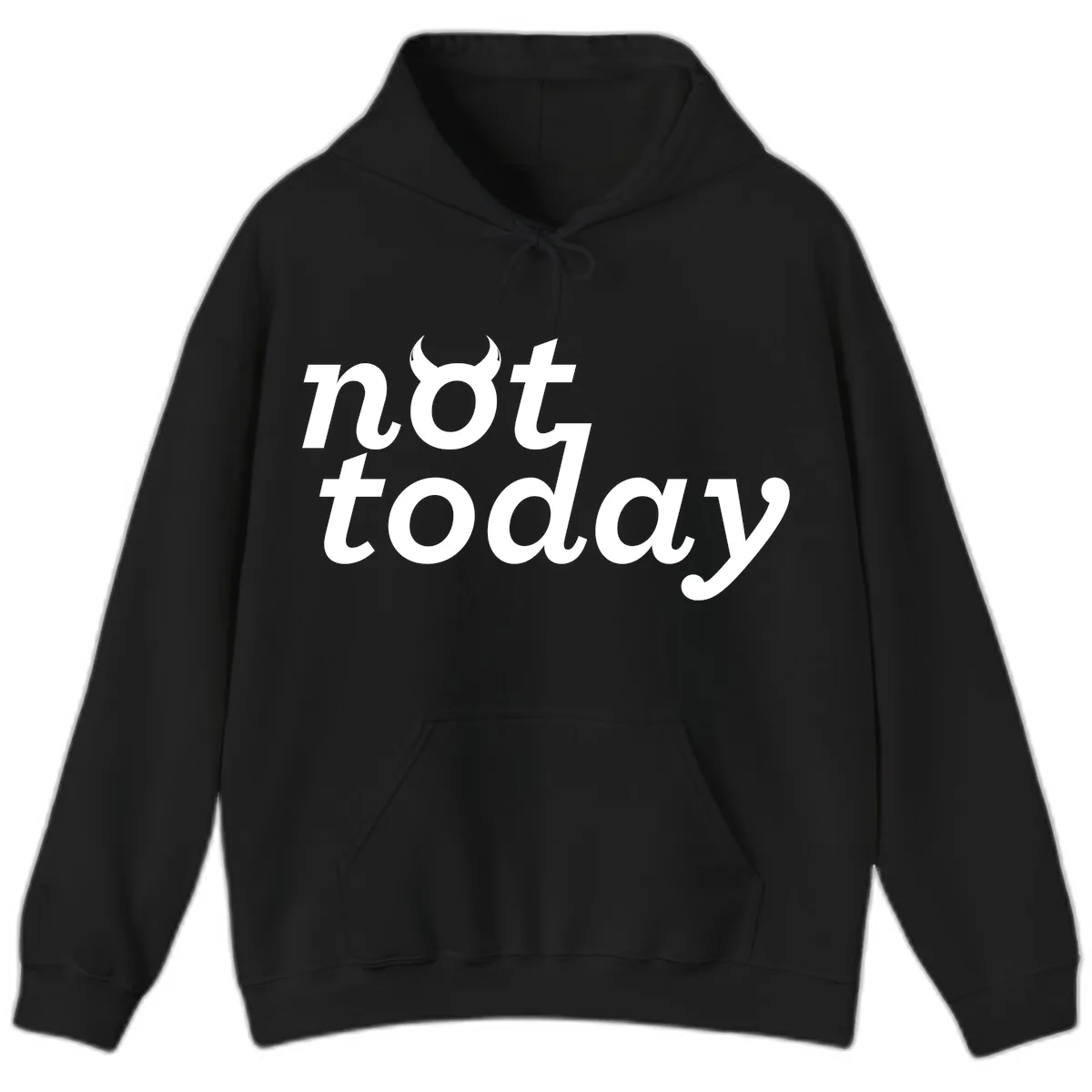Not Toddaly Evil Hoodie in Black