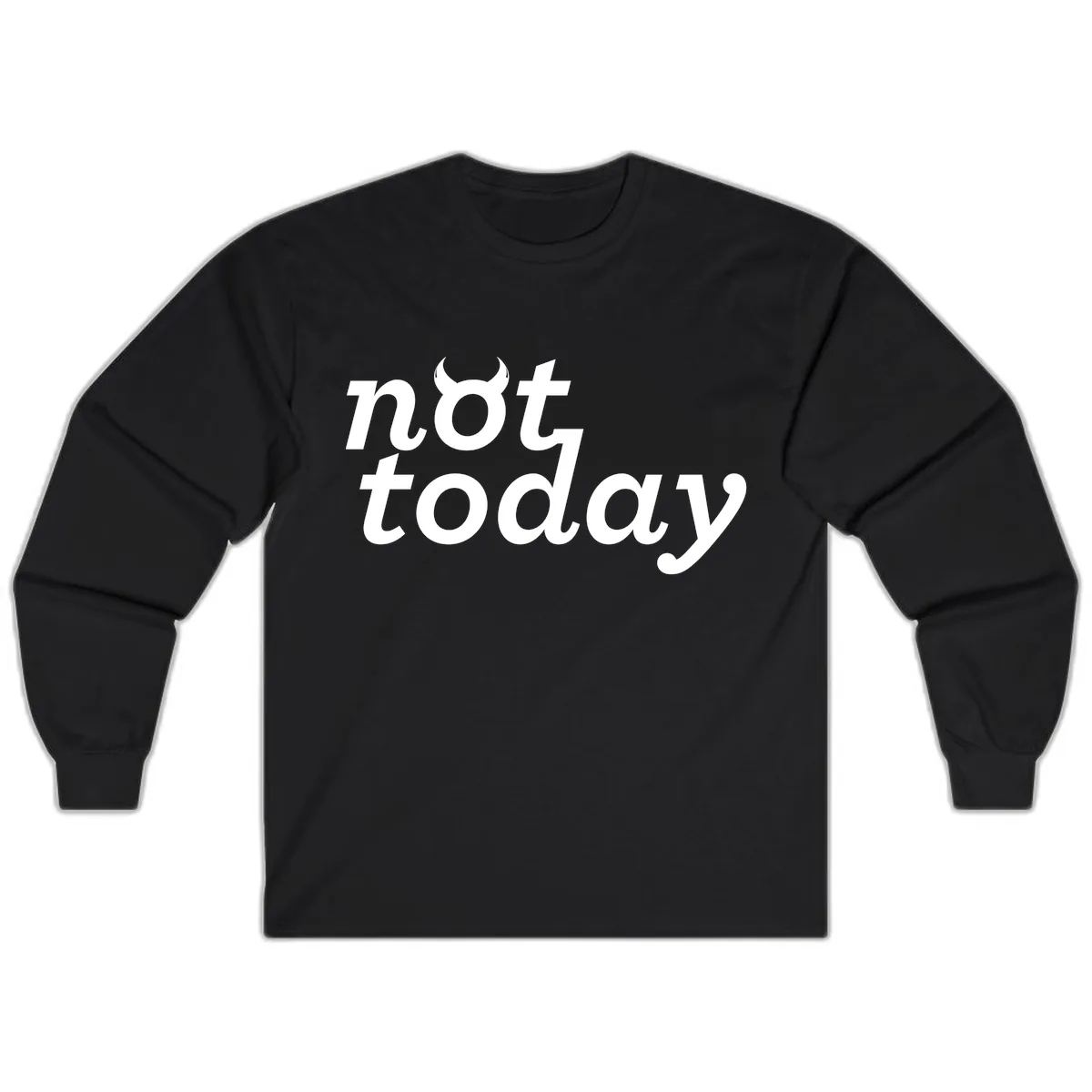 Not Toddaly Evil Long Sleeve in Black