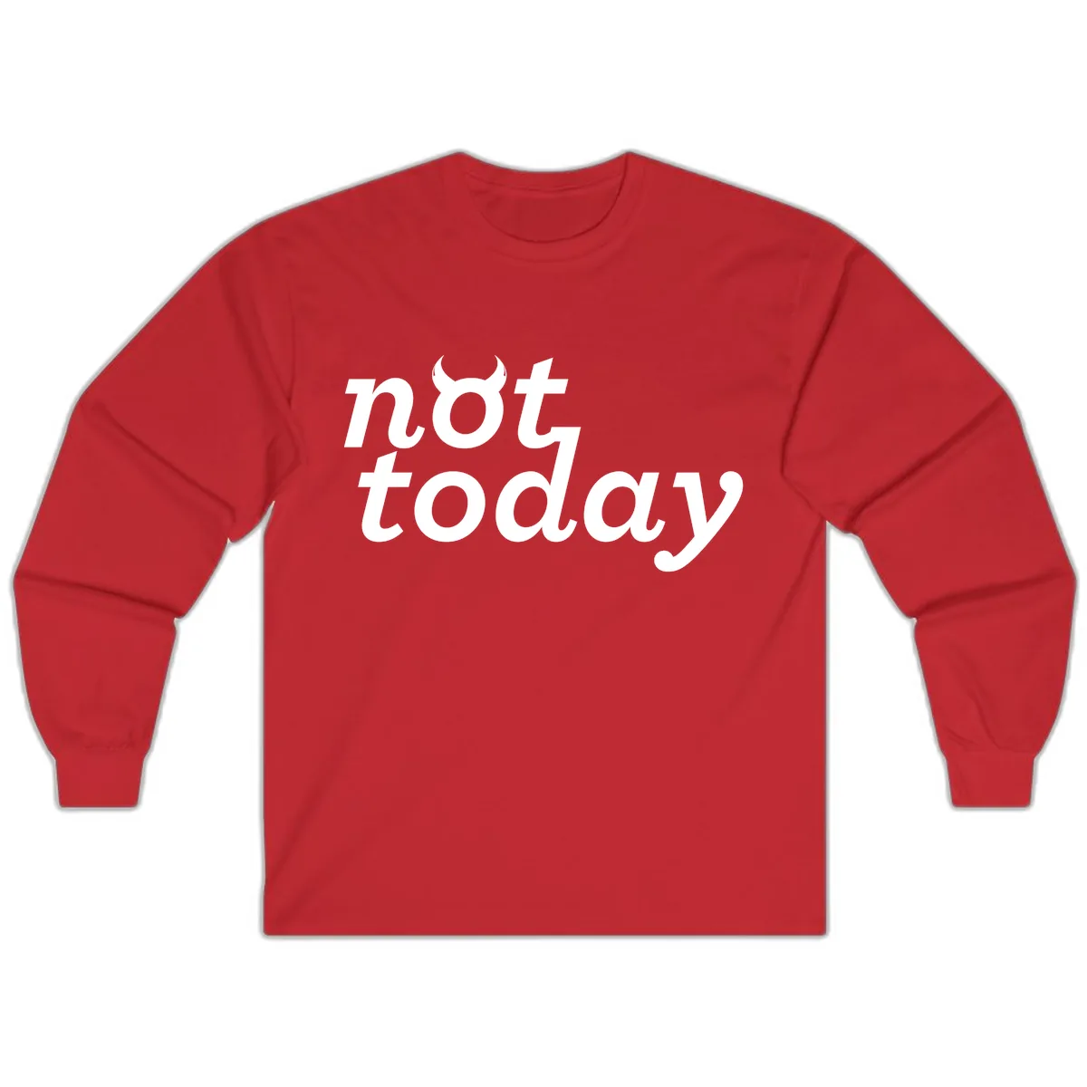 Not Toddaly Evil Long Sleeve in Red