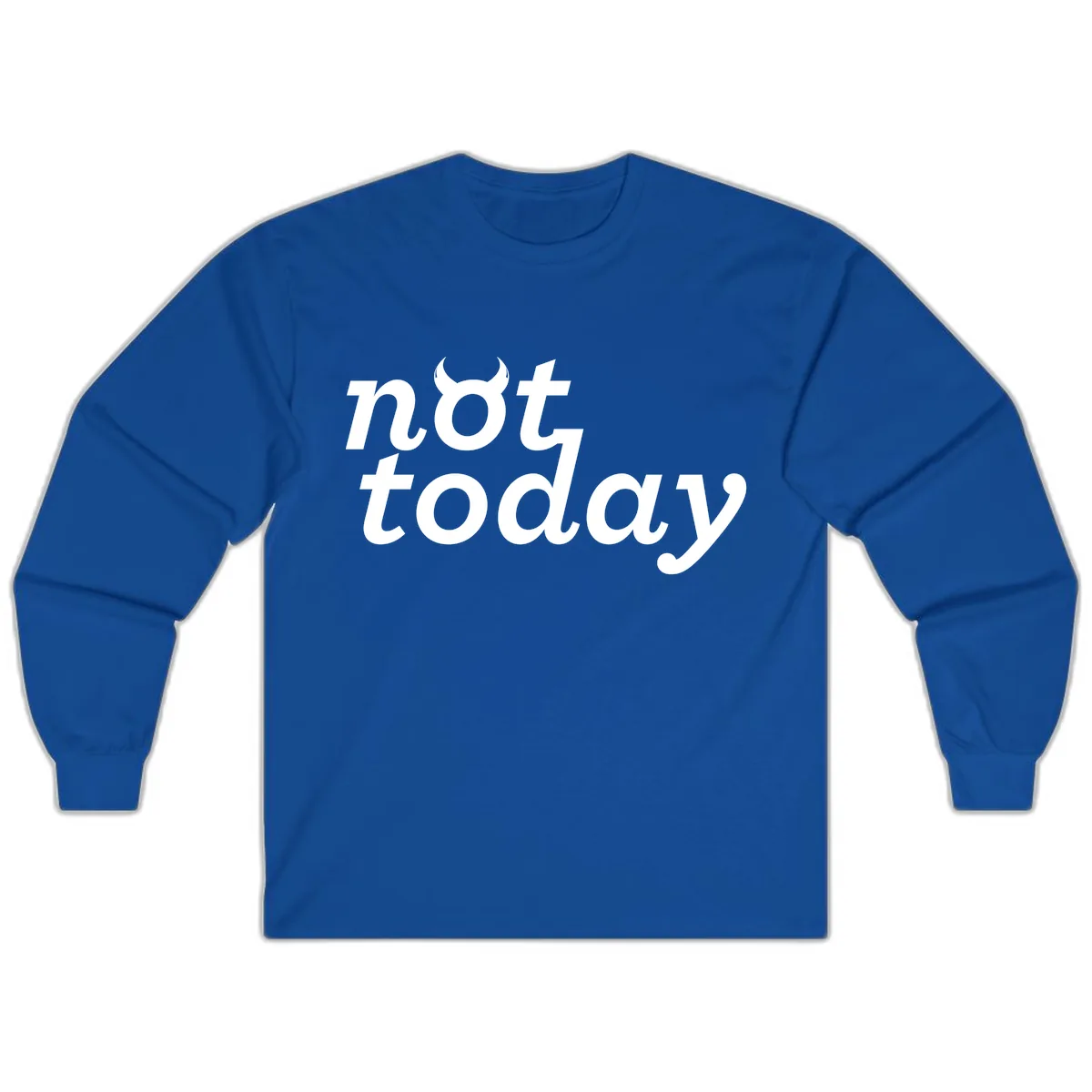 Not Toddaly Evil Long Sleeve in Royal