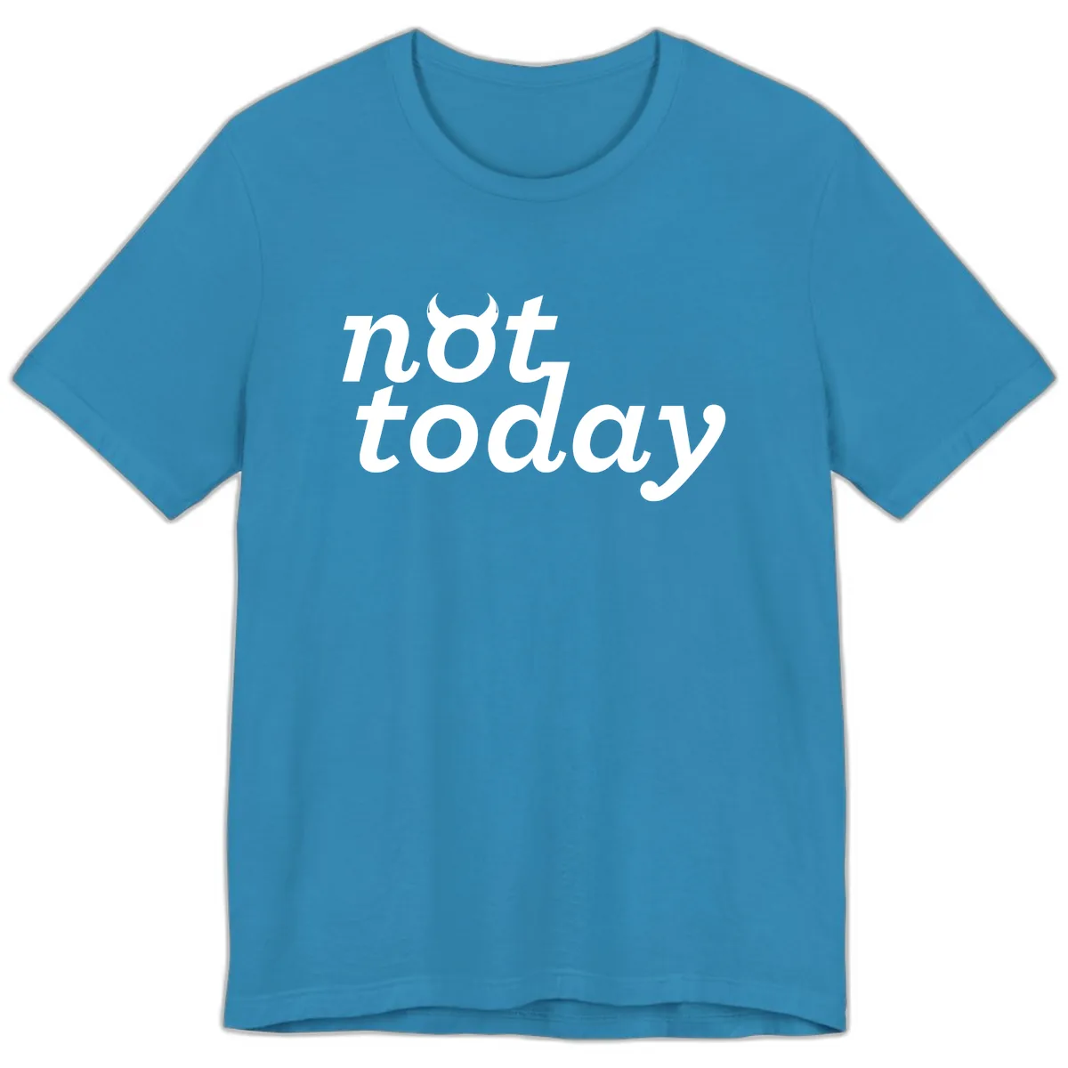 Not Toddaly Evil Premium T-Shirt in Aqua