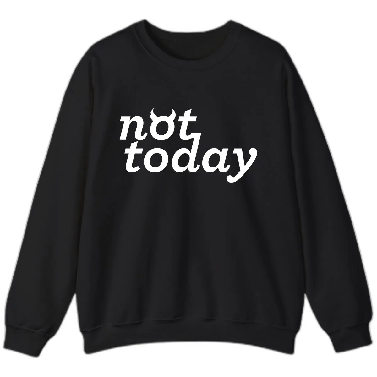 Not Toddaly Evil Sweatshirt in Black